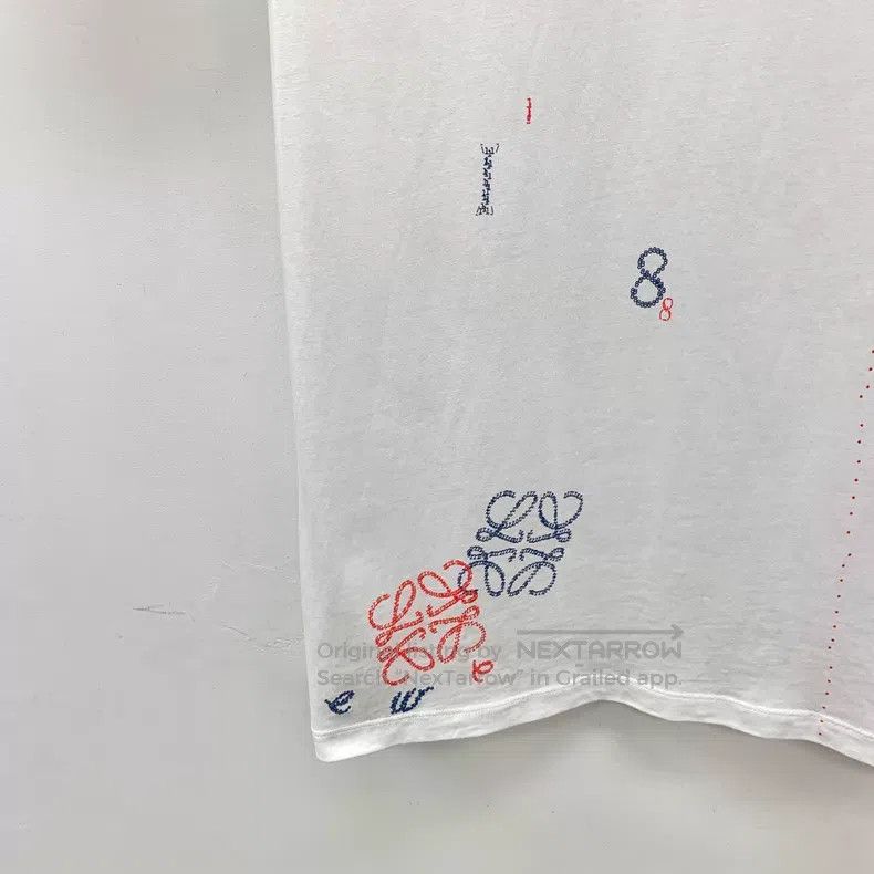 Loewe Loewe White digital logo printed cotton crew-neck short-sl Size US S / EU 44-46 / 1 - 4 Thumbnail