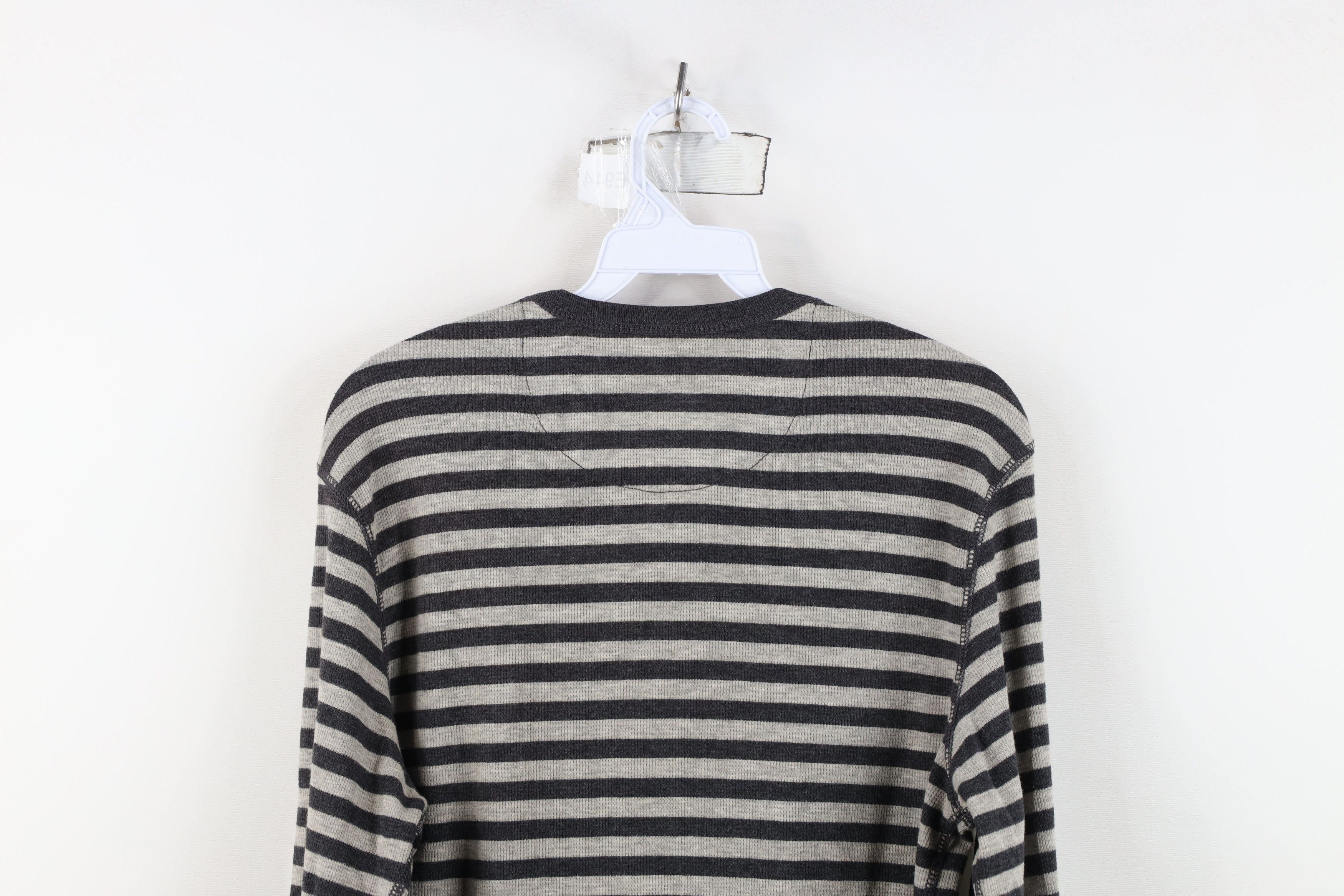 Gap Vintage Gap Striped Thermal Waffle Knit Long Sleeve T-Shirt Size US M / EU 48-50 / 2 - 8 Thumbnail