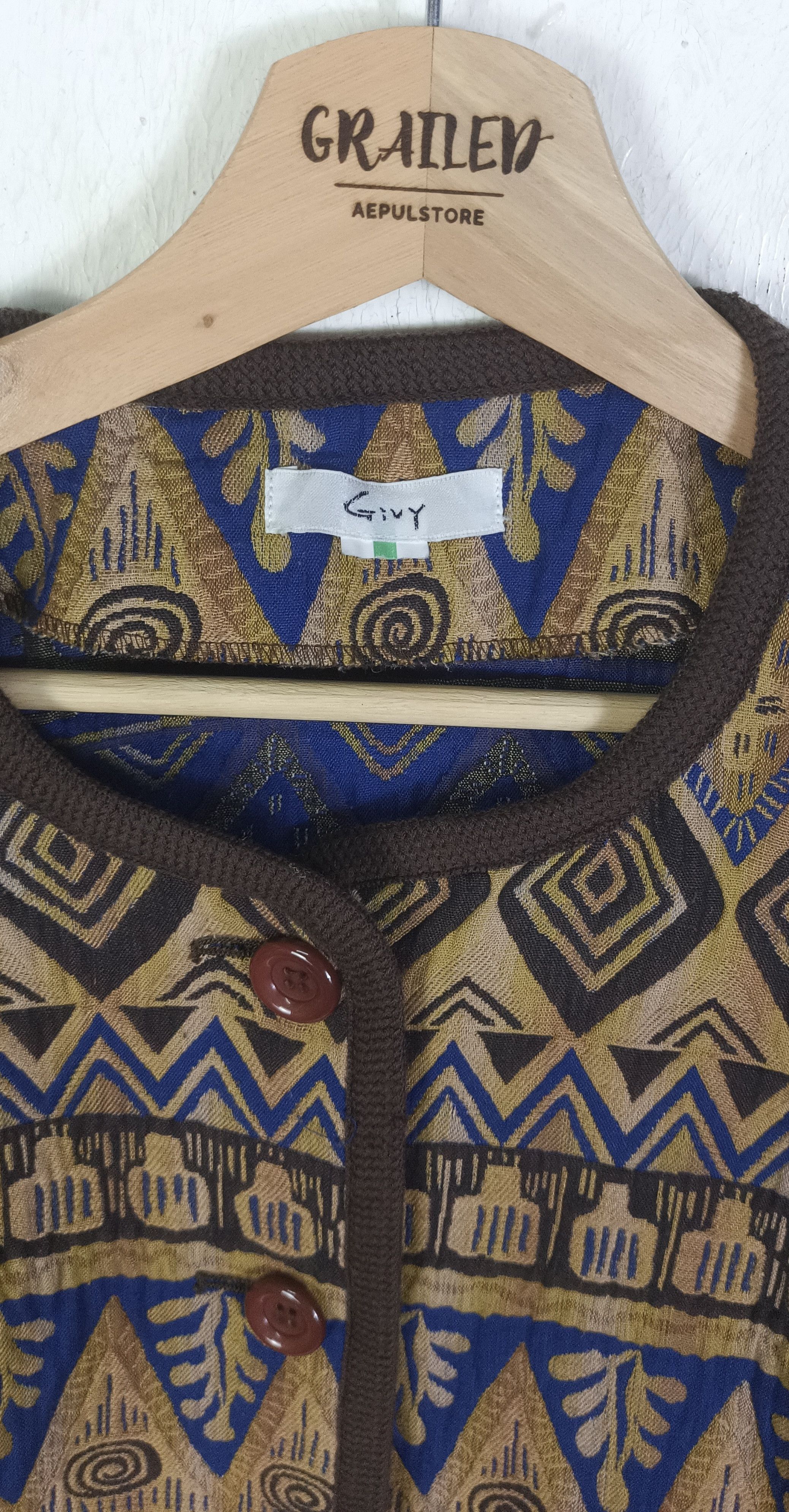 Japanese Brand Vintage Givy Art Navajo Womens Jacket Size M / US 6-8 / IT 42-44 - 8 Thumbnail