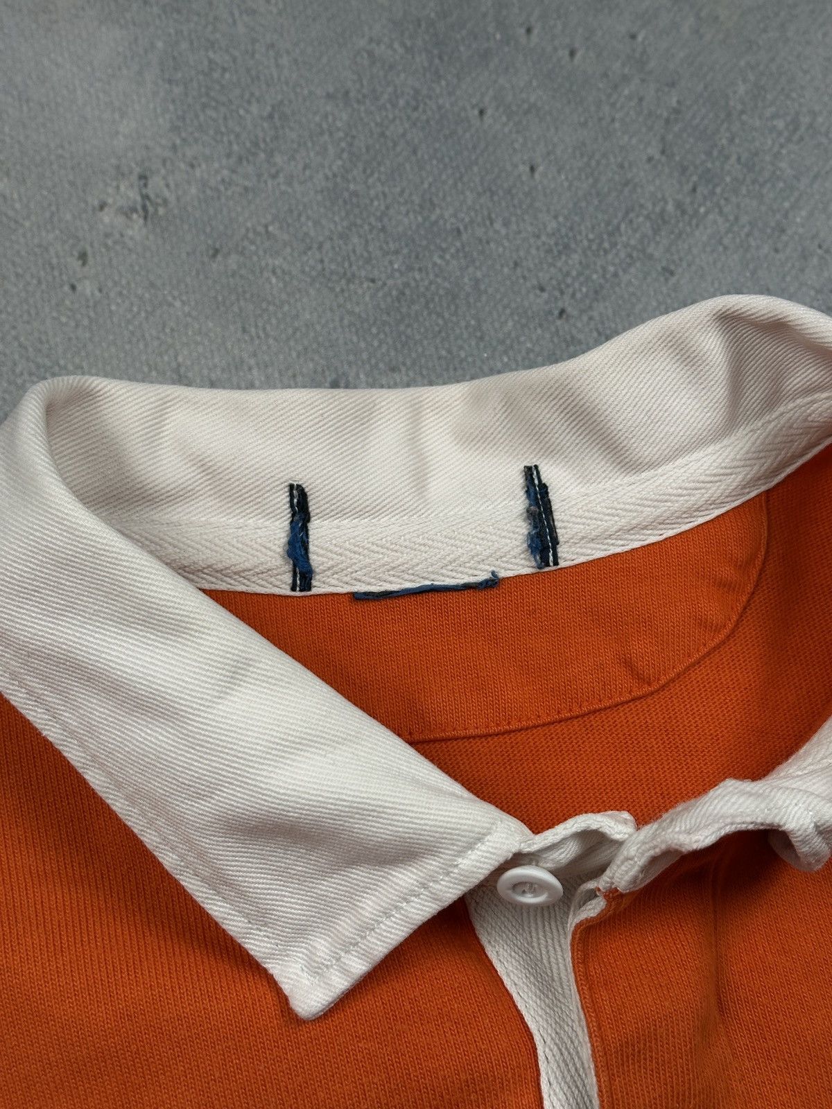 Polo Ralph Lauren Polo Ralph Lauren RLPC Orange Long Sleeve Rugby Shirt 90s Size US XL / EU 56 / 4 - 8 Thumbnail