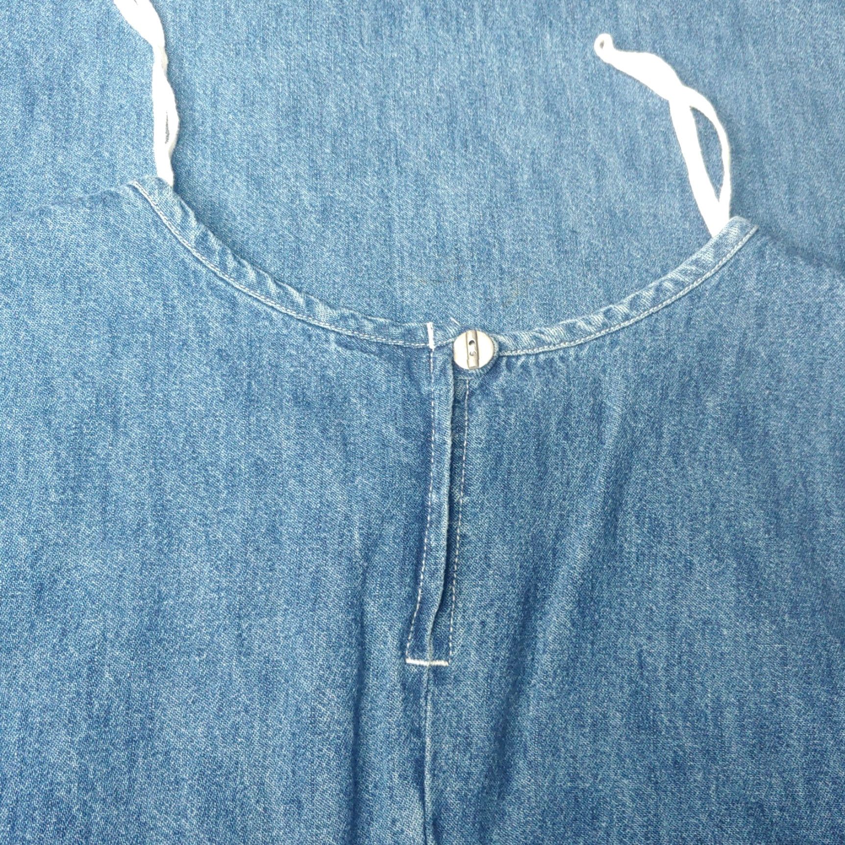 Vintage VINTAGE Studio Ease Denim Dress Womens Long Jumper Cotton Blue Retro Casual Size 10 Size L / US 10 / IT 46 - 4 Thumbnail