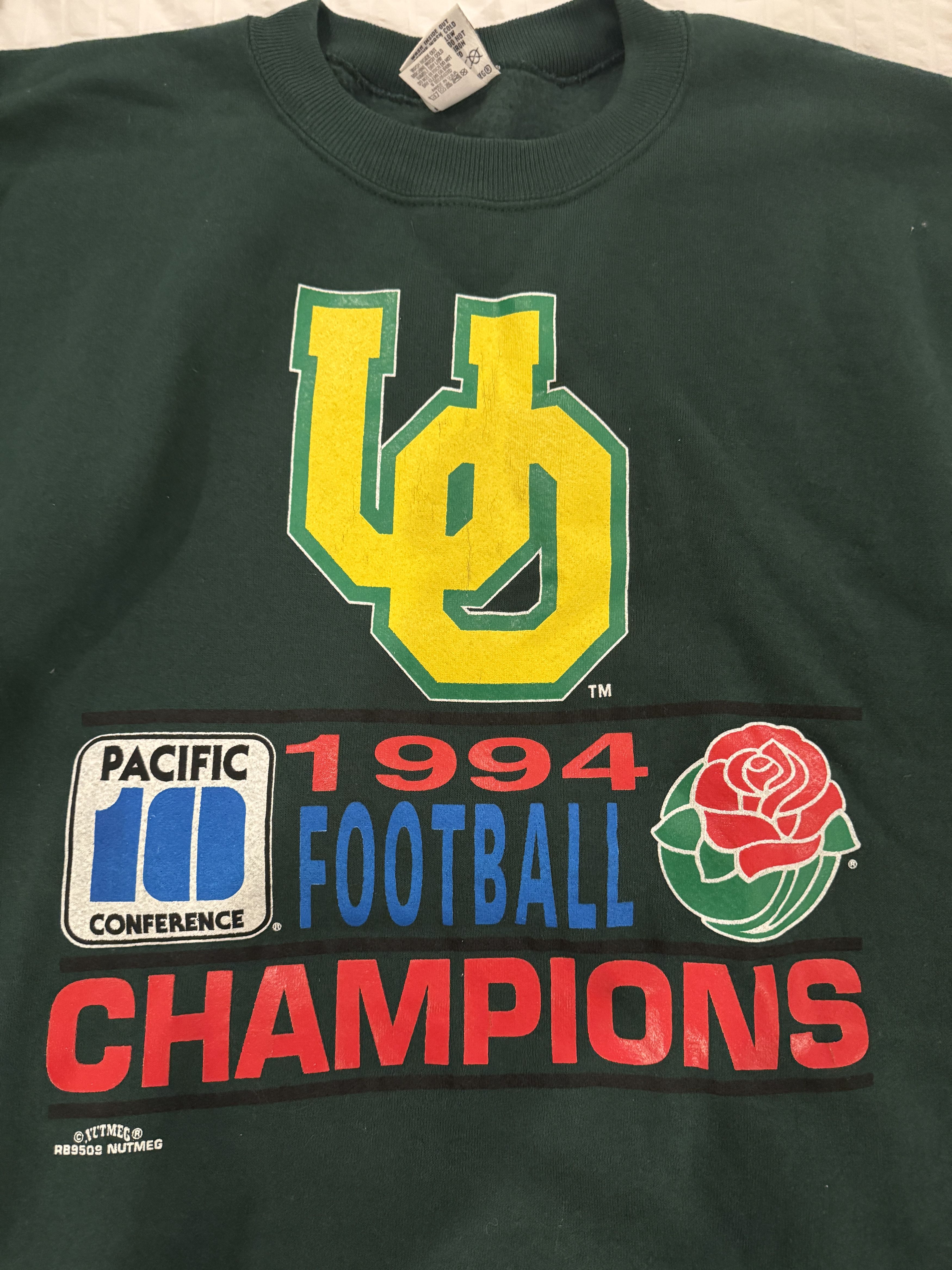 Nutmeg *Vintage/Rare* Oregon Ducks 1994 Pac-10 Champions Sweatshirt Size US XL / EU 56 / 4 - 2 Thumbnail