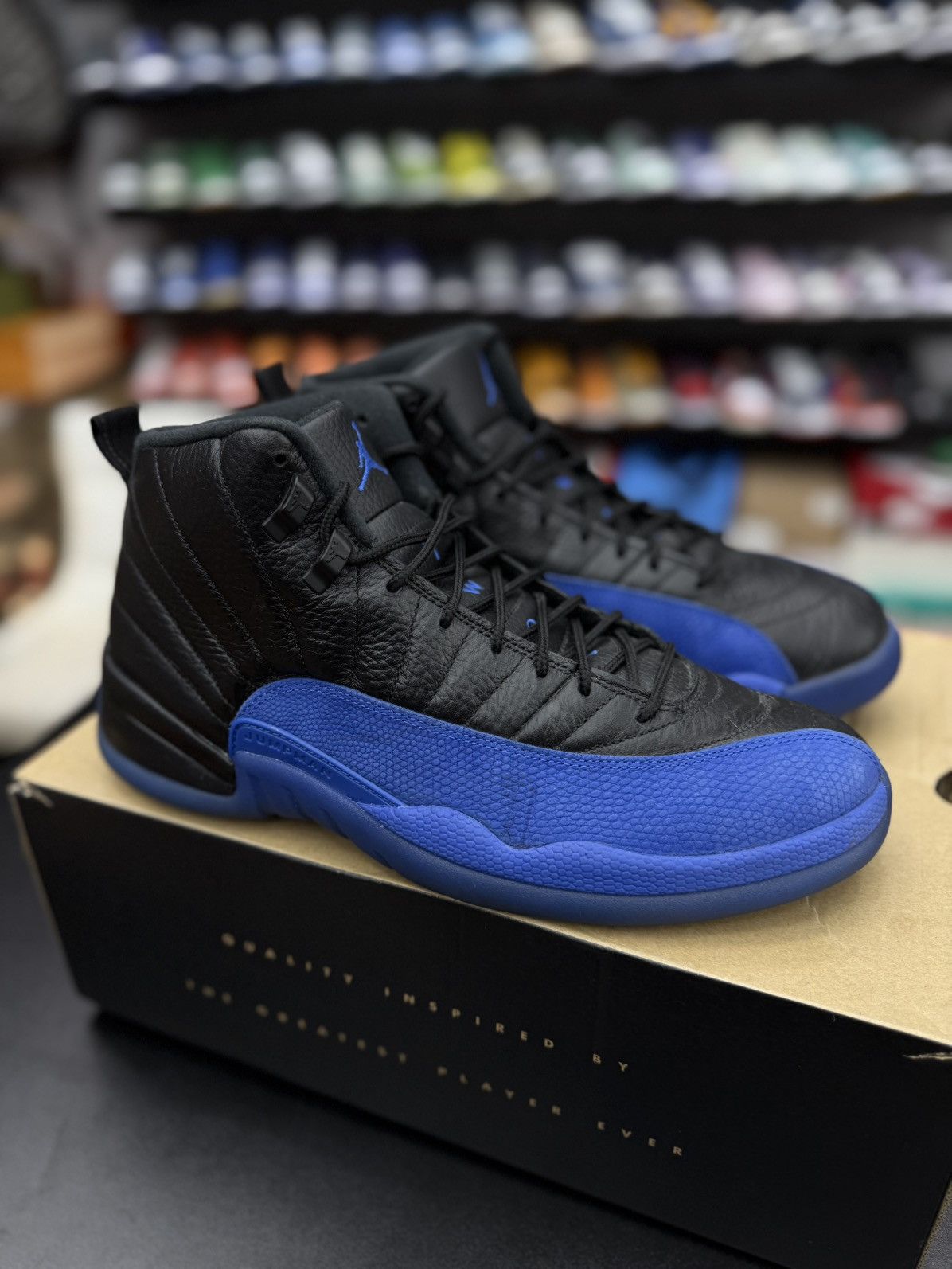 Jordan Brand × Nike Jordan 12 Blueberry Royal Blue Size 11.5 2019 Size US 11.5 / EU 44-45 - 2 Thumbnail