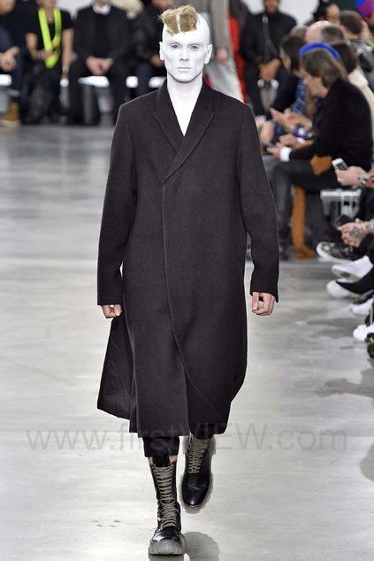 Rick Owens FW 2018 runway sisyphus flag coat Size US M / EU 48-50 / 2 - 6 Thumbnail