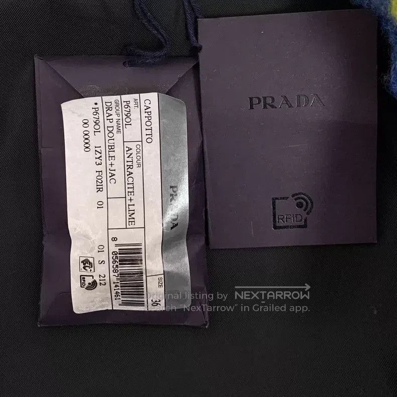 Prada Prada Dark gray woollen silhouette silver coin long-sleeve Size XXS / US 00 / IT 34 - 9 Thumbnail
