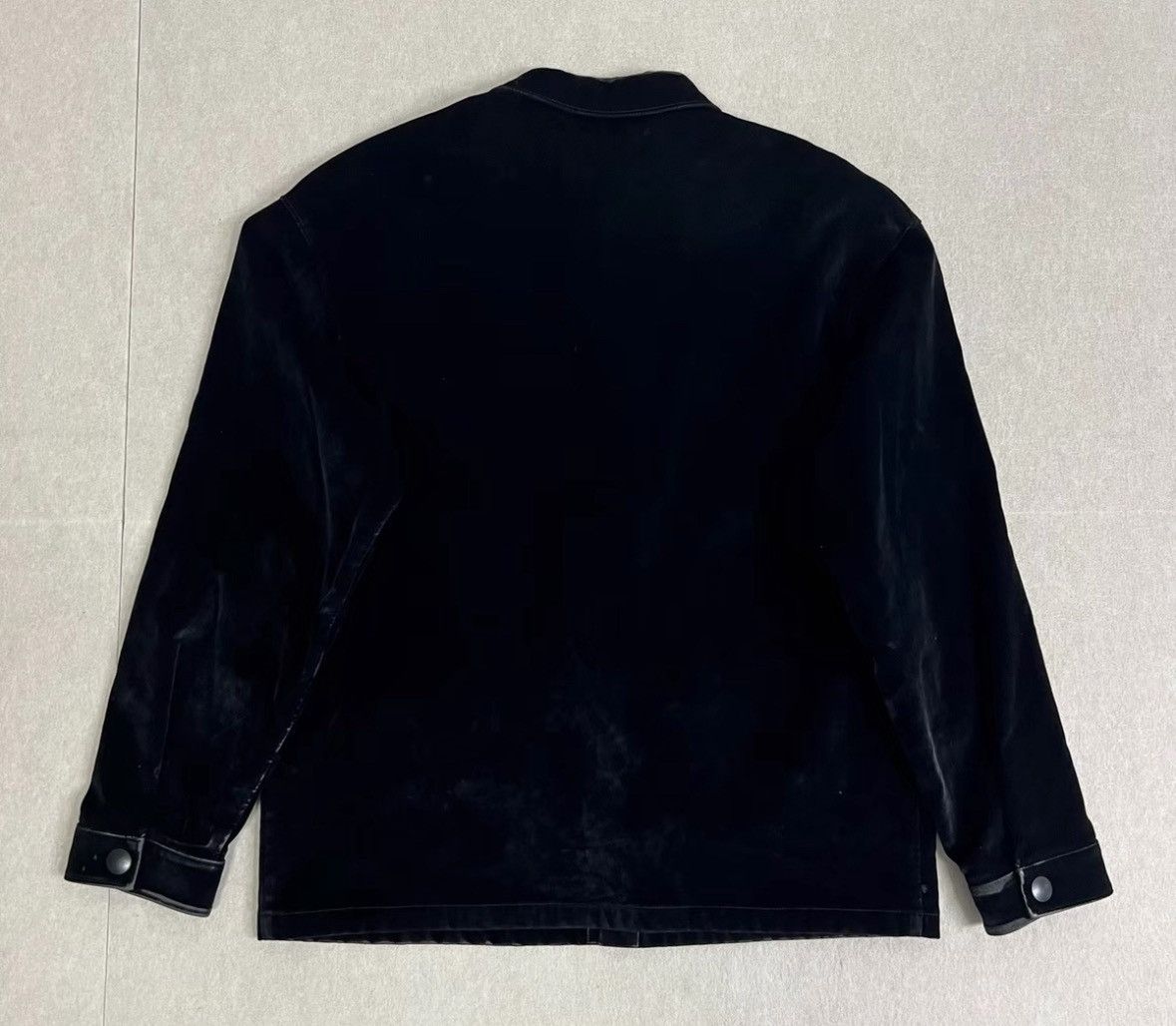 Prada PRADA23ss Velvet Suede Metal Triangle Long Sleeve 2503-Next Size US L / EU 52-54 / 3 - 2 Thumbnail