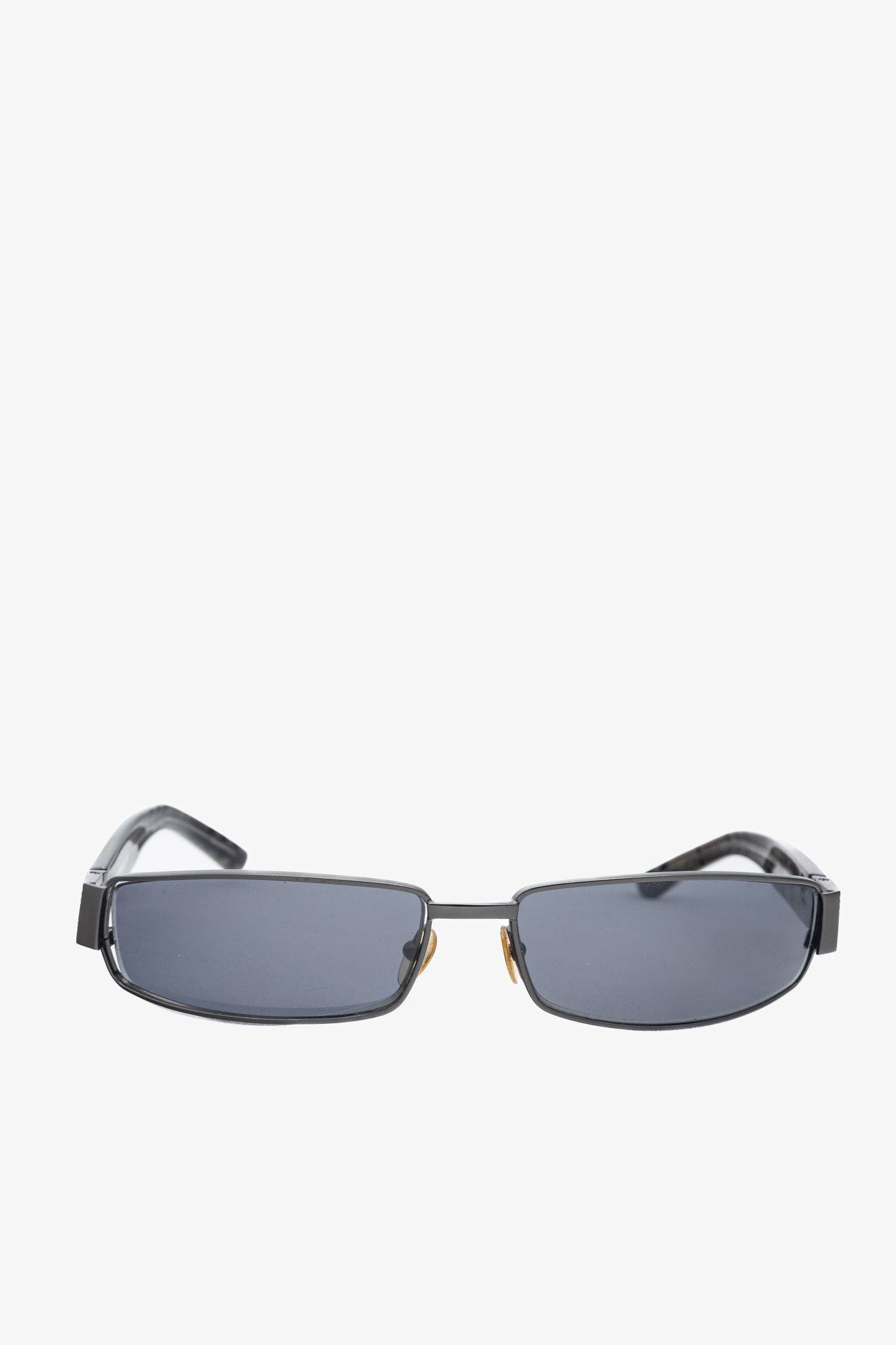 Burberry Burberry B9424 Black Check-Temple Rectangular Sunglasses Size ONE SIZE - 2 Thumbnail