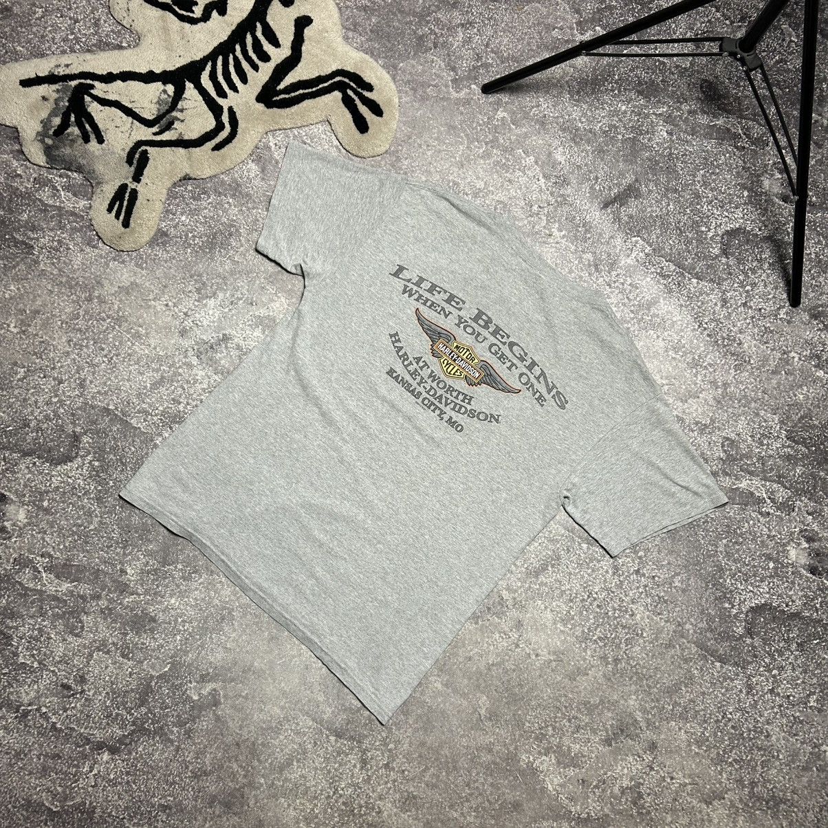 Harley Davidson Vintage Harley Davidson Big Graphic logo 2013 motorcycle tee Size US L / EU 52-54 / 3 - 1 Thumbnail