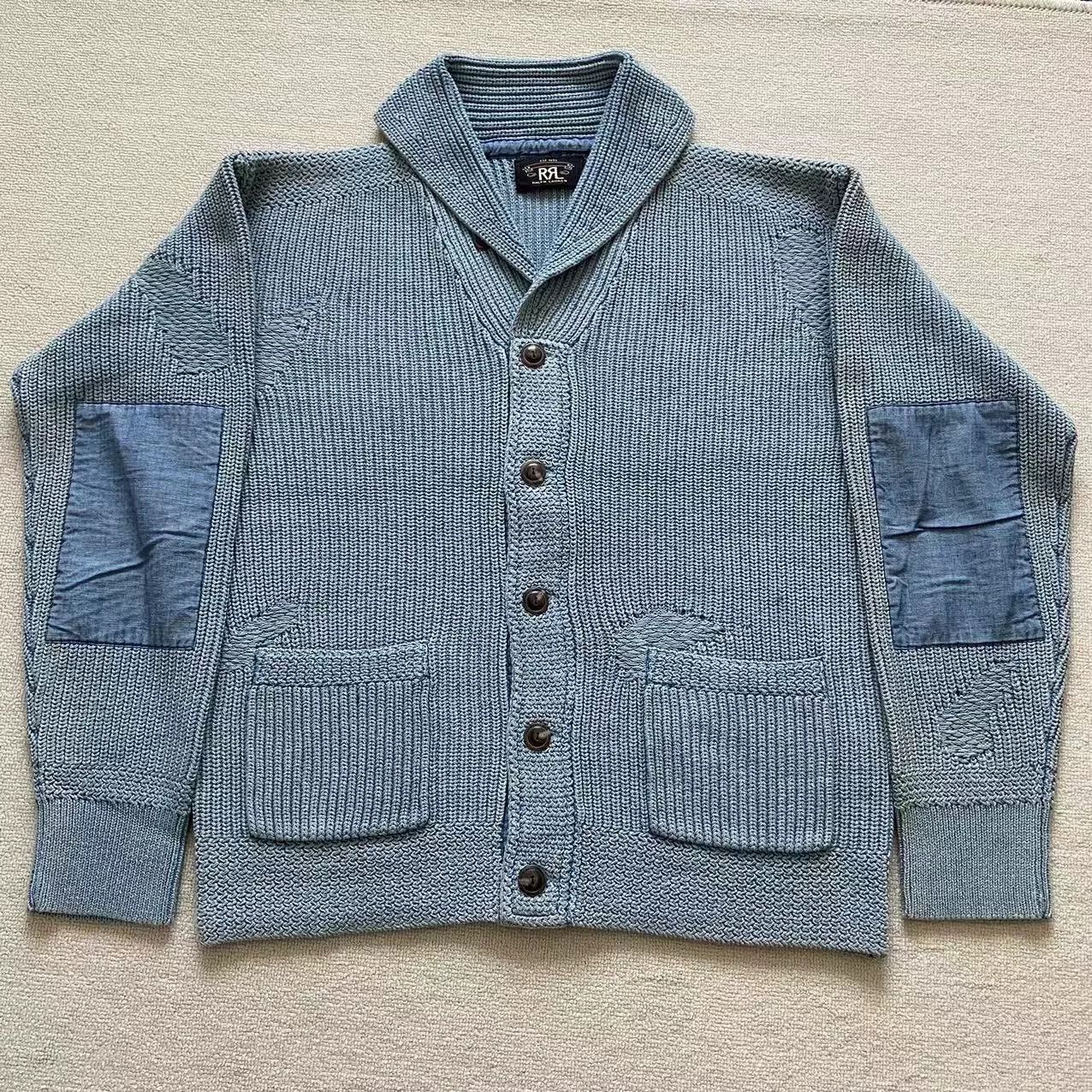 RRL Ralph Lauren RRL Indigo Patch Heavy Wash Vintage Top Size US M / EU 48-50 / 2 - 1 Thumbnail