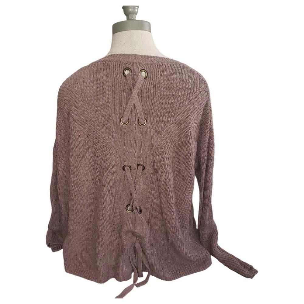 Lucky Brand CT893 Lucky Brand Ladies long Sleeve Brown Sweater M Size M / US 6-8 / IT 42-44 - 2 Thumbnail