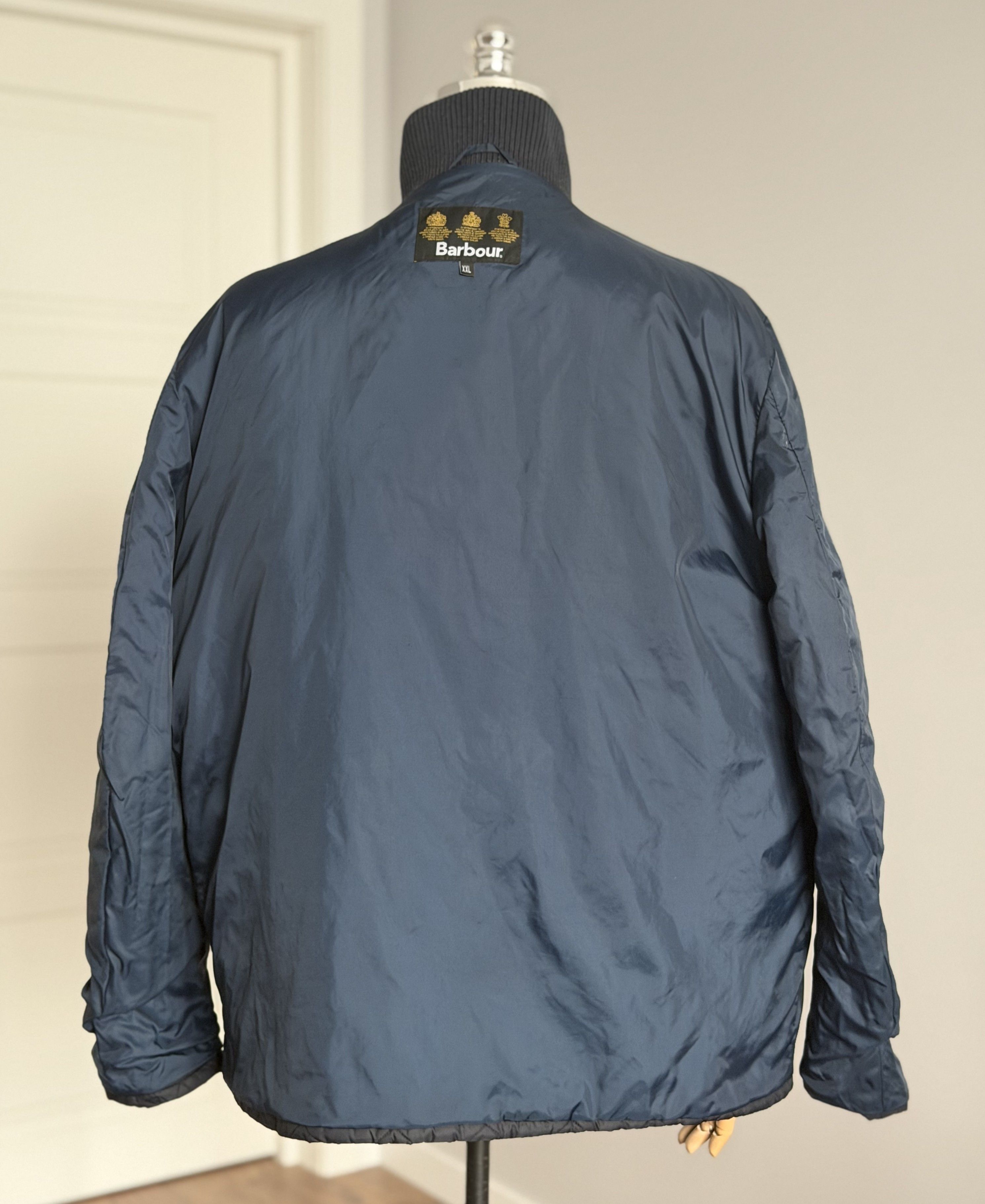 Barbour BARBOUR Chelsea Rib Neck Mens Quilted Jacket Size XXL Navy Size US XXL / EU 58 / 5 - 12 Thumbnail