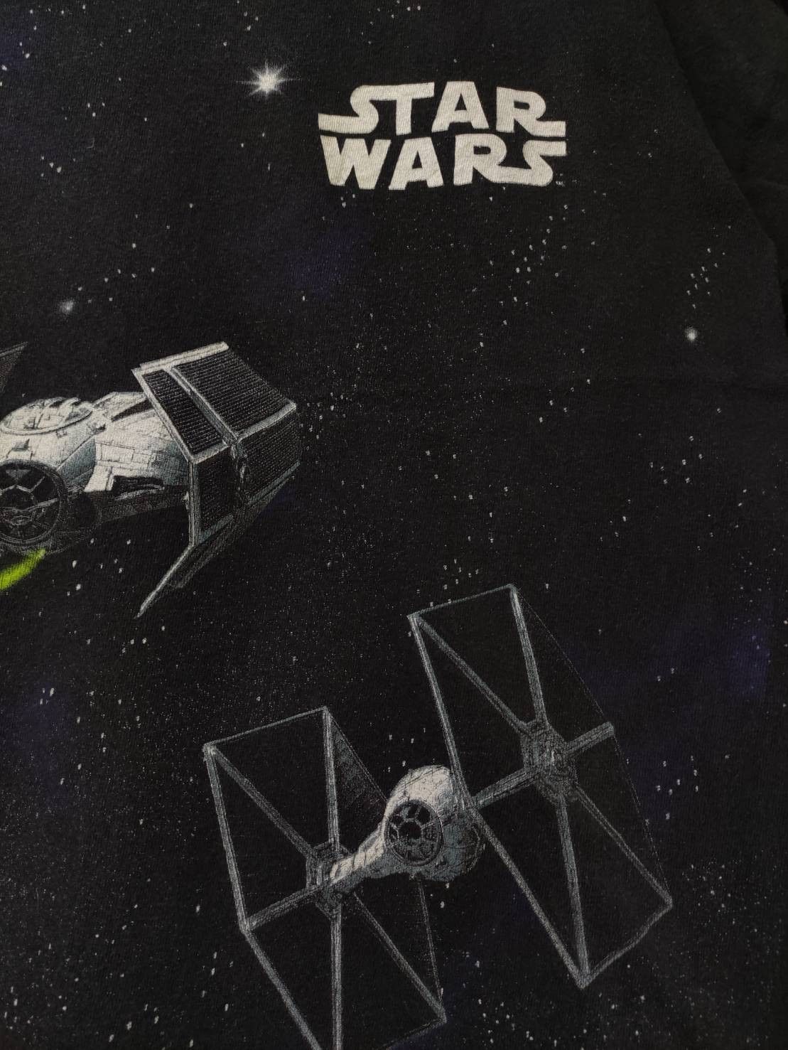 Lee Vtg 90's Star Wars Death Star Millennium Falcon AOP T-Shirt Size US M / EU 48-50 / 2 - 3 Thumbnail