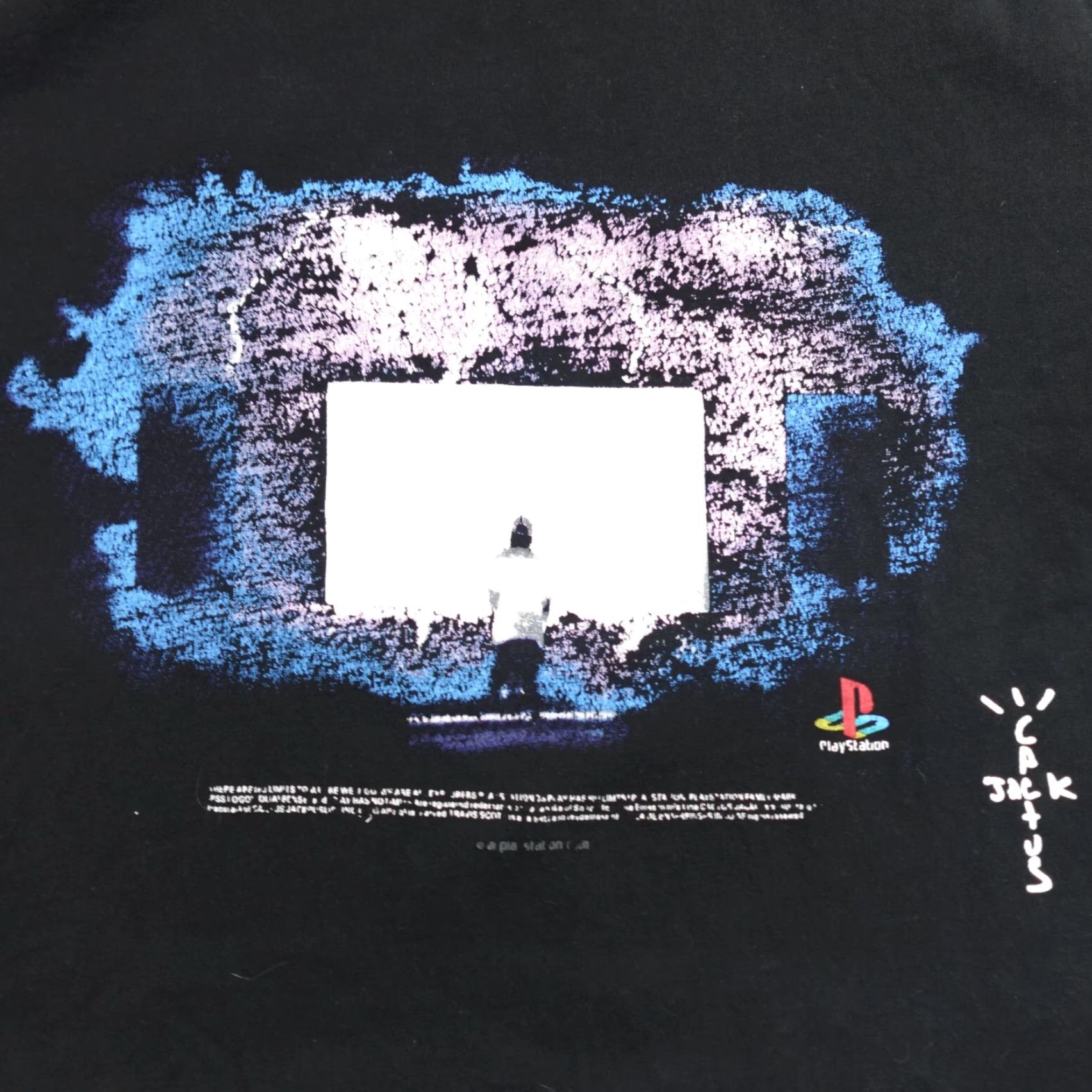Vintage Cactus Jack Shirt 2XL Black Playstation T-Shirt Mens Crew Neck Short Sleeve Graphic Print Jersey Cotton Blend Retro 90s? Size US XXL / EU 58 / 5 - 2 Thumbnail