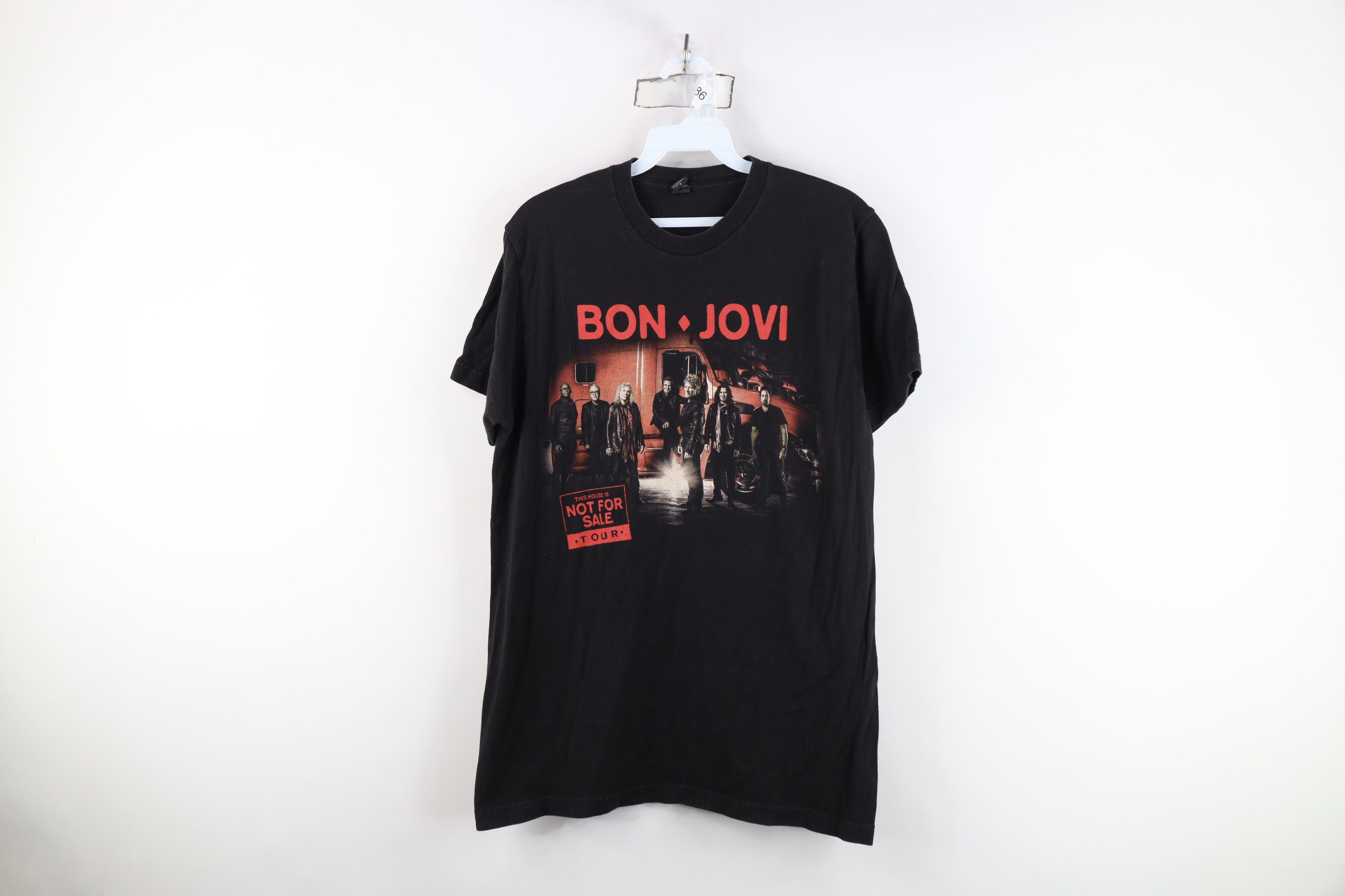 Vintage Y2K House Is Not For Sale Tour Bon Jovi Band T-Shirt Black Size US M / EU 48-50 / 2 - 1 Thumbnail