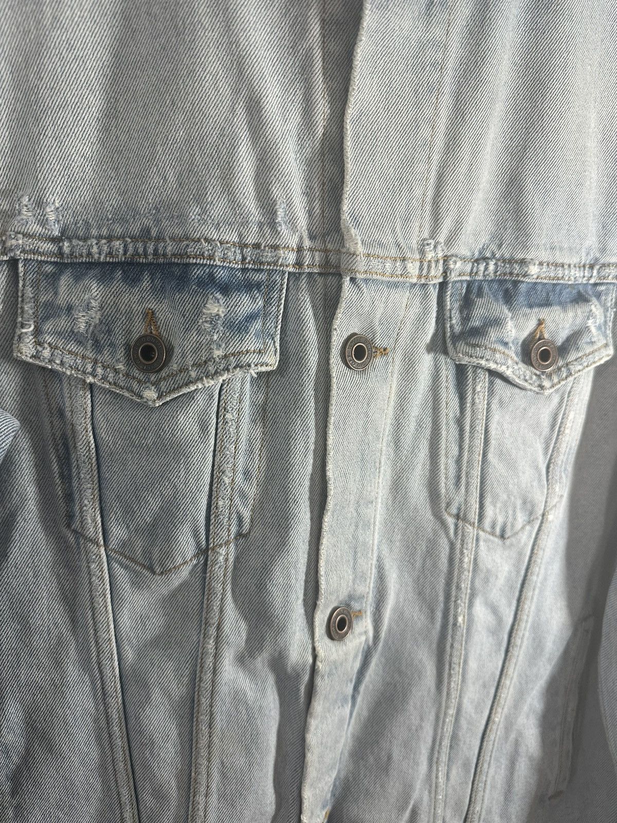 Off-White OFF WHITE STRIPE DENIM JACKET Size US L / EU 52-54 / 3 - 9 Thumbnail