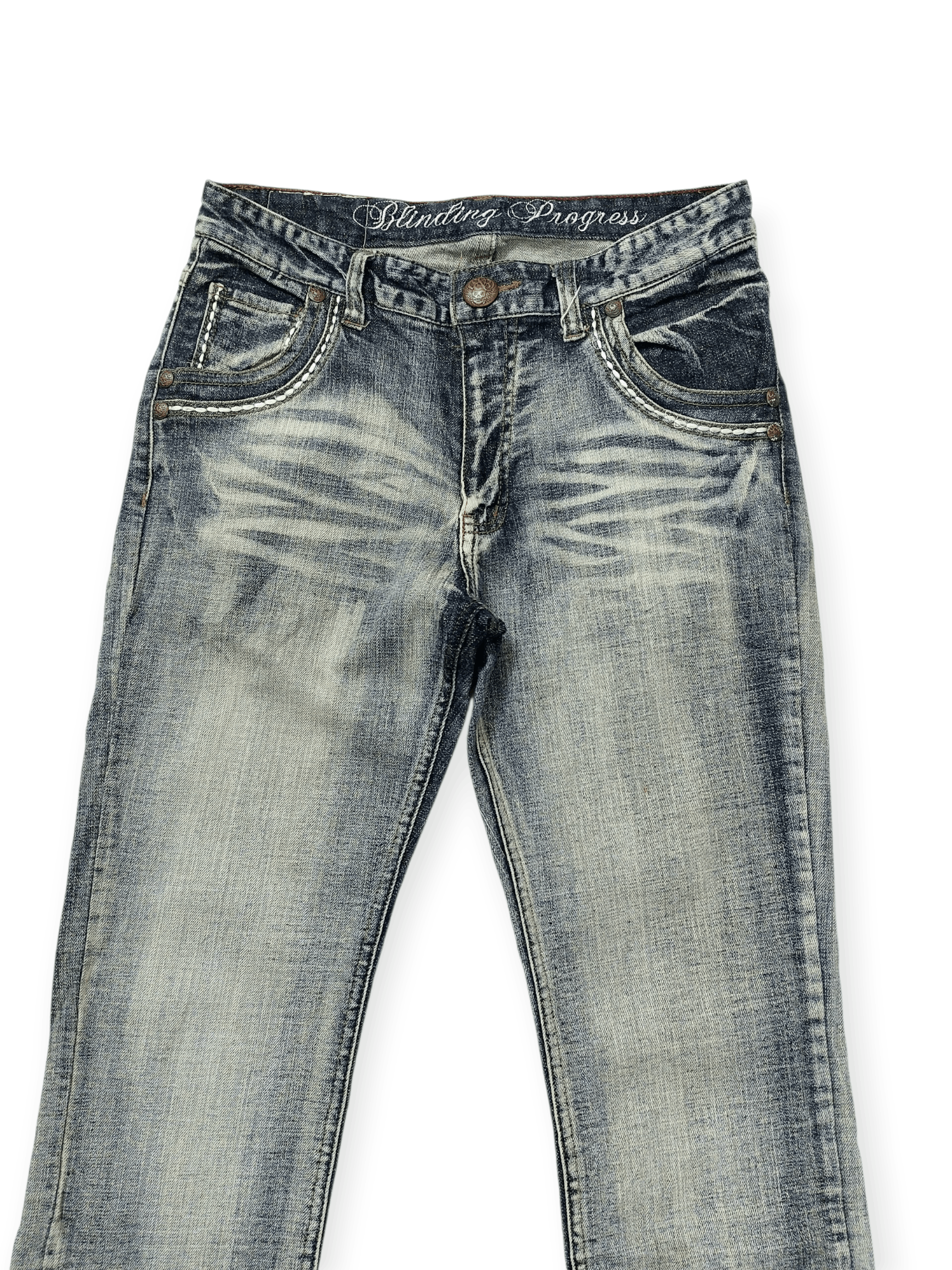 Vintage Vintage Panaspur Y2K Aesthetic Wash Straight Leg Denim Jeans Size US 30 / EU 46 - 5 Thumbnail