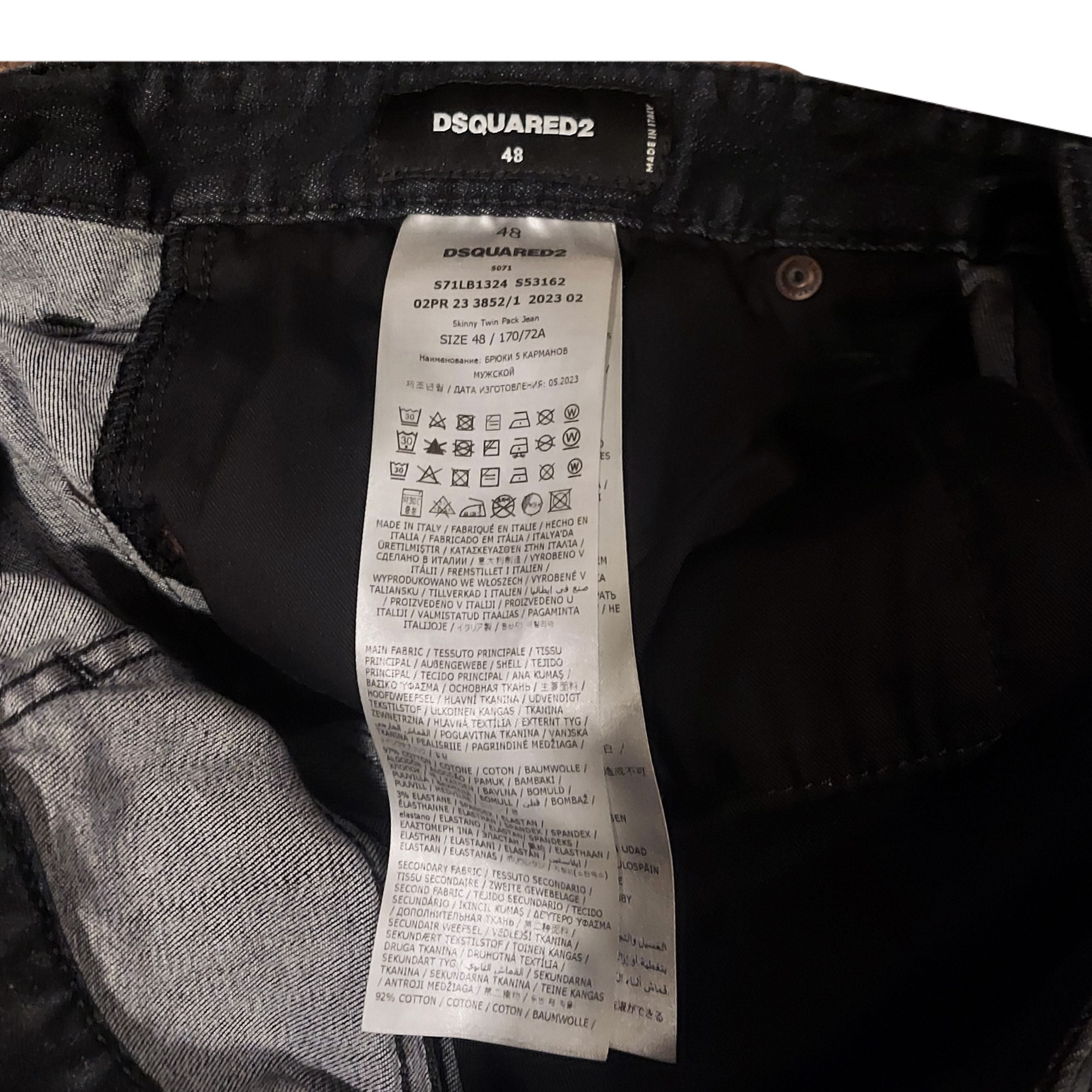 Dsquared2 Double Waist DH Cumberbund like "Skinny Twin Pack" DSquared2 Size US 32 / EU 48 - 7 Thumbnail