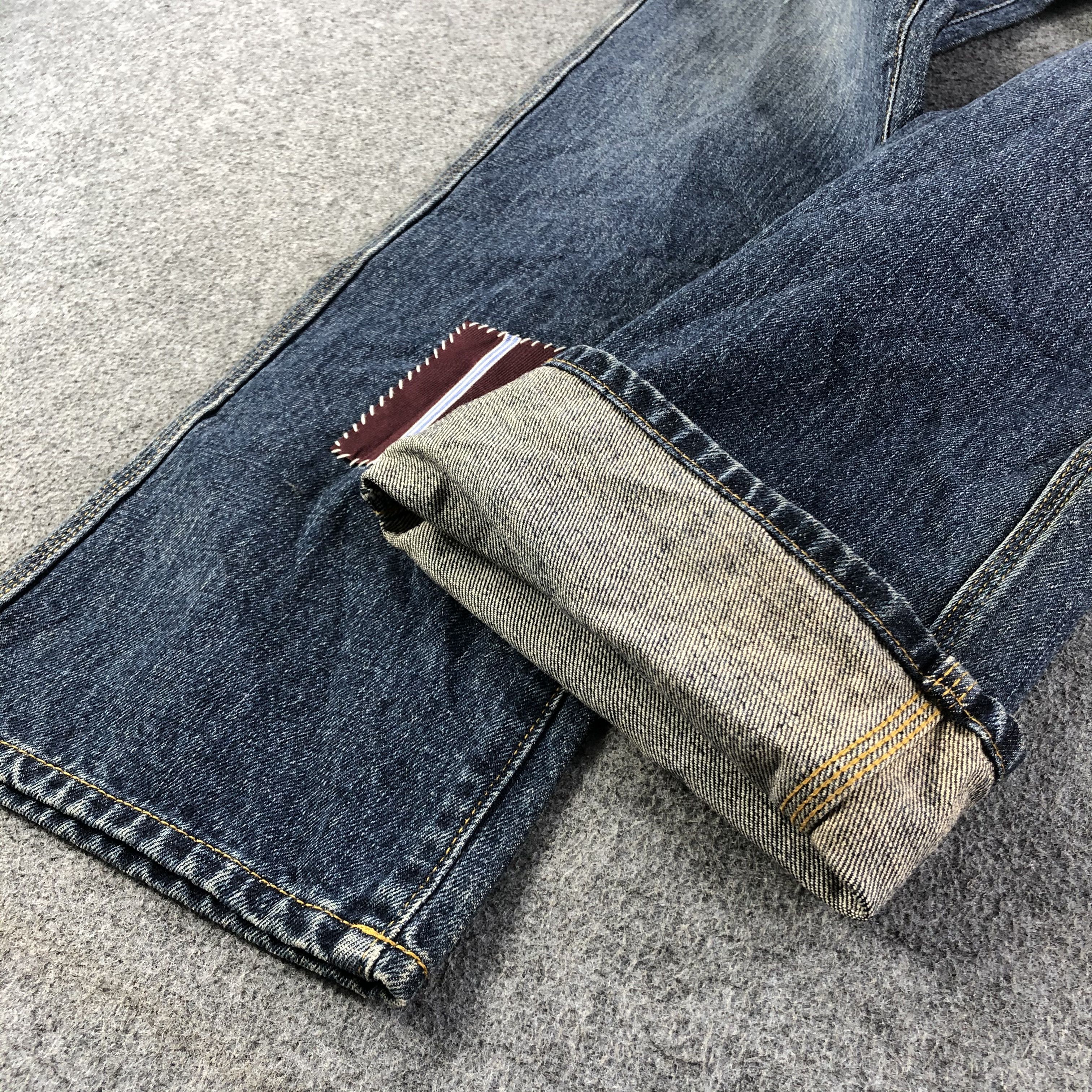Japanese Brand Flaph Jeans Patchwork Sashiko Denim -J2759 Size US 34 / EU 50 - 5 Thumbnail