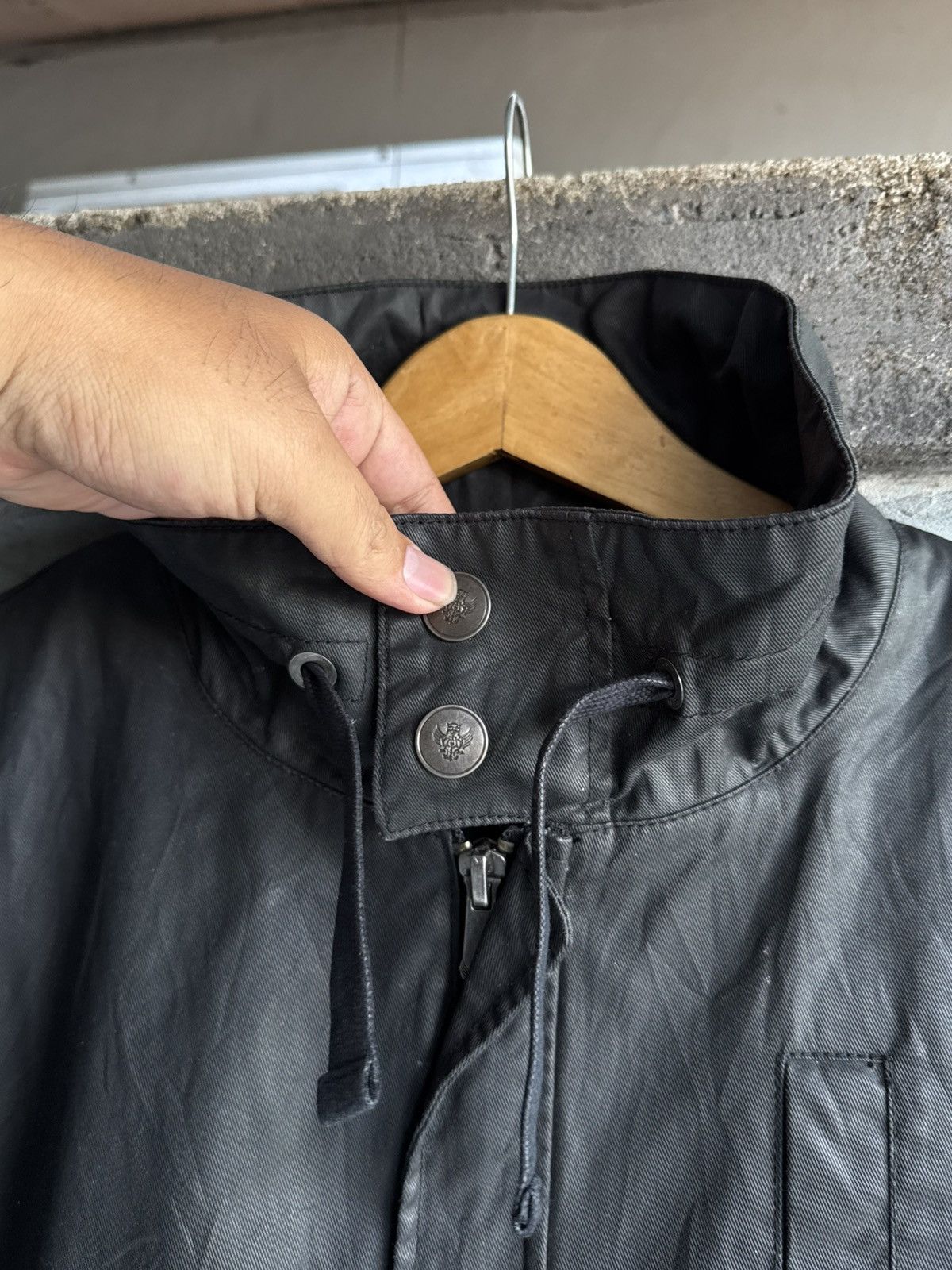 5351 POUR LES HOMMES Waxed Jacket Long I.am Japanese Styled Size US L / EU 52-54 / 3 - 3 Thumbnail