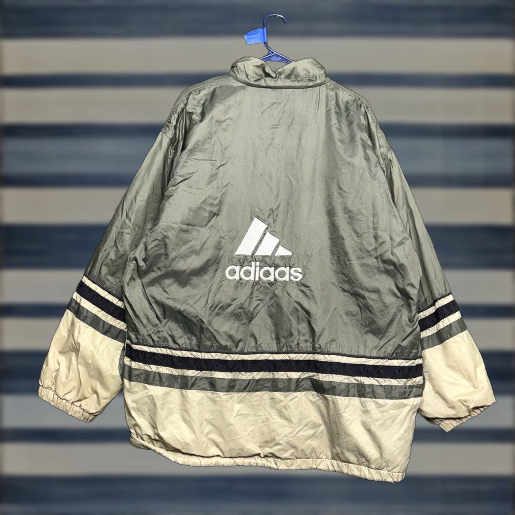 Adidas VINTAGE adidas Track Jacket Mens 2XL Windbreaker Reversible Fleece Green Zip Up Jacket Size US XXL / EU 58 / 5 - 1 Thumbnail