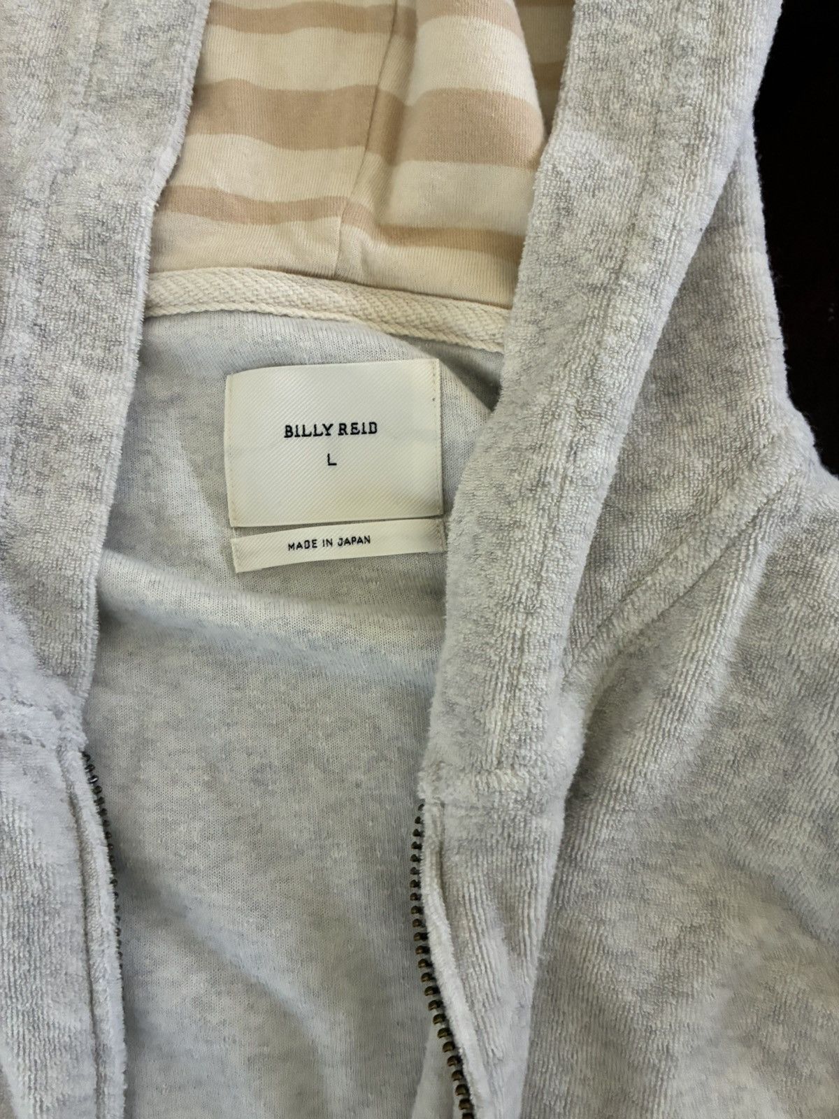 Billy Reid Billy Reid Numajiri Terry Hoodie in Grey Meland Size US L / EU 52-54 / 3 - 2 Thumbnail