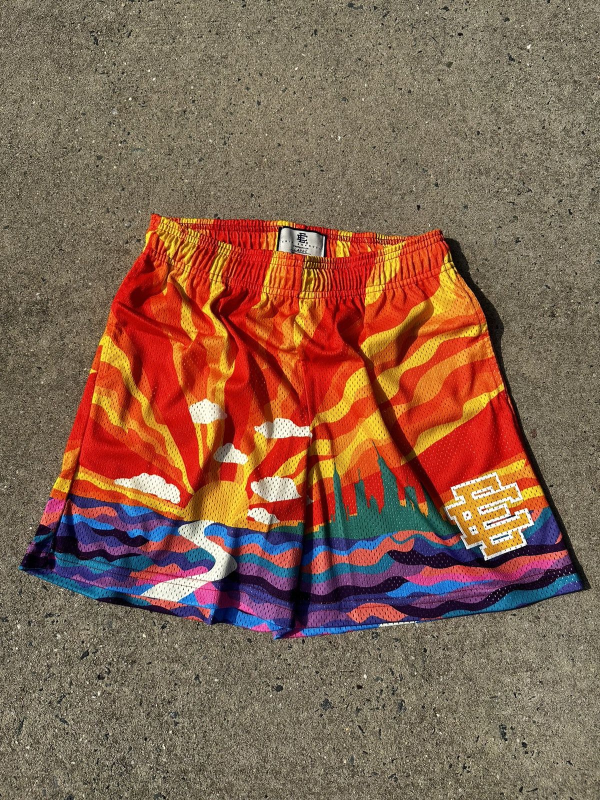 Eric Emanuel Eric Emanuel NYC Sunset Mesh Shorts Size Large Size US 34 / EU 50 - 1 Thumbnail