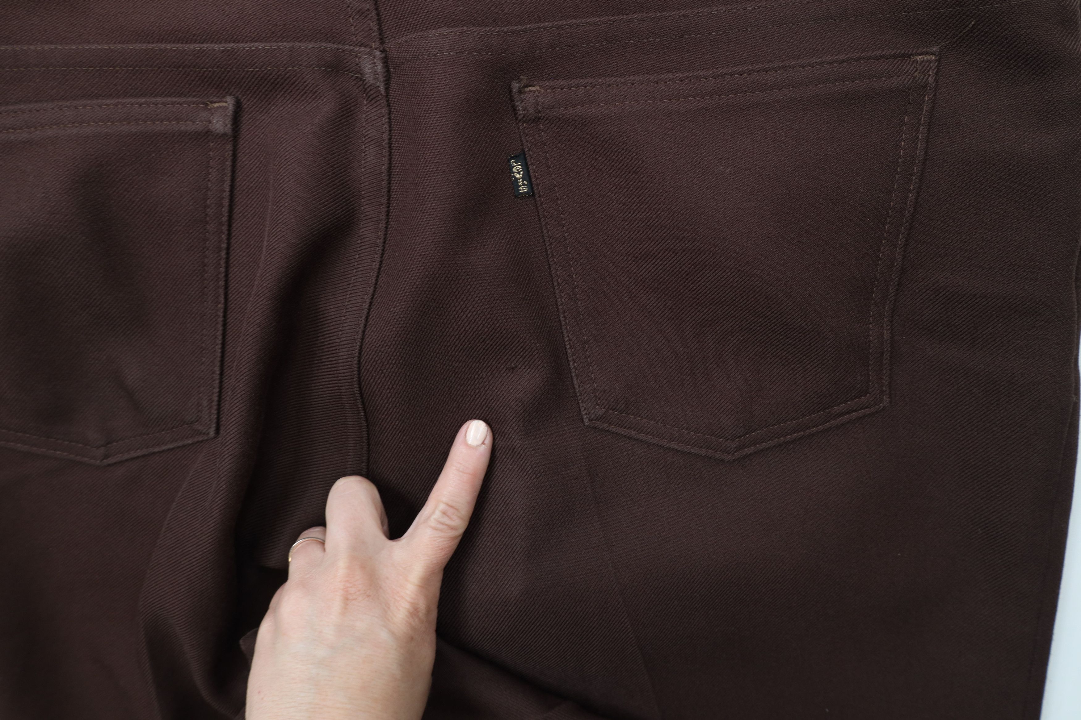 Levi's × Vintage Vintage Y2K 2001 Levis Wide Leg Bell Bottoms Pants Brown Size US 40 / EU 56 - 13 Thumbnail