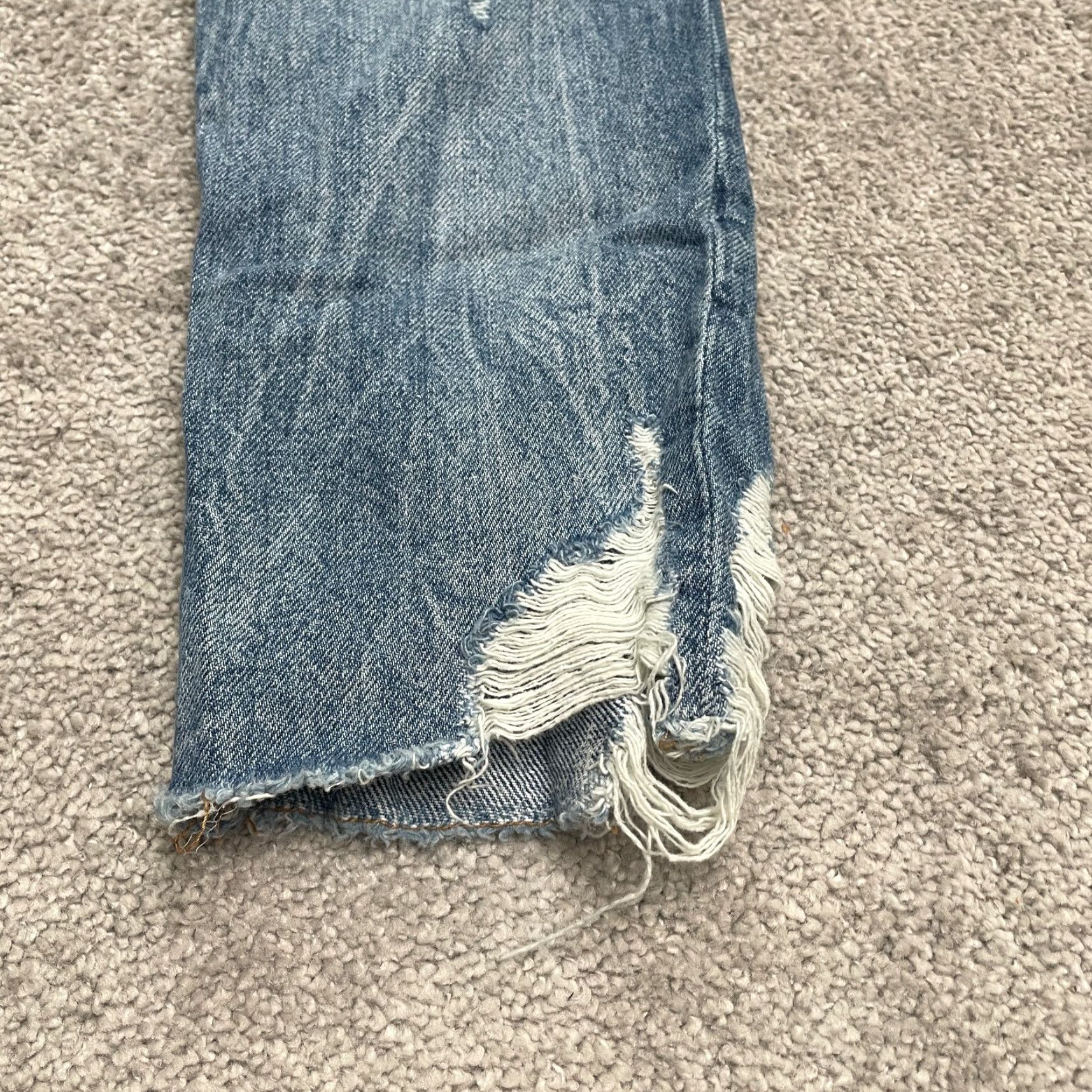 Vintage Aéropostale Distressed Mom Jeans Womens 6R Blue High Rise Acid Wash Casual 28x26 Size 28" / US 6 / IT 42 - 7 Thumbnail