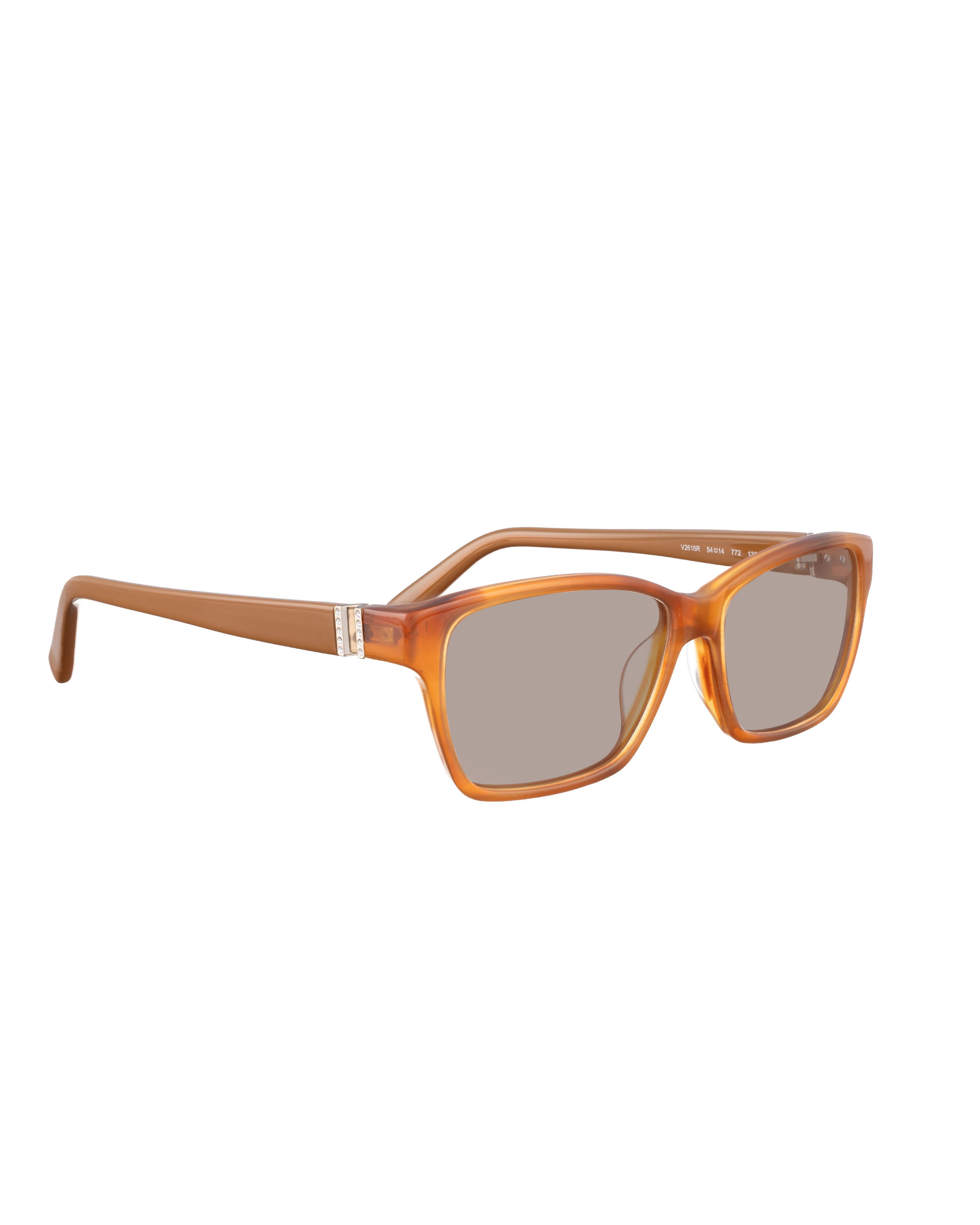 Valentino Valentino 00s Brown Caramel Plastic Sunglasses Size ONE SIZE - 2 Thumbnail
