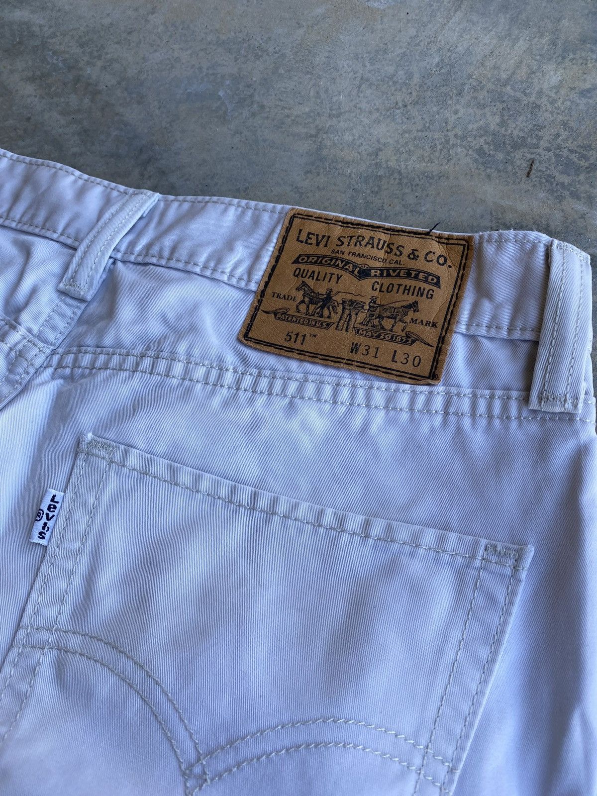 Levi's × Vintage Levi’s Vintage 511 White Pants 31x30 Size US 31 - 3 Thumbnail