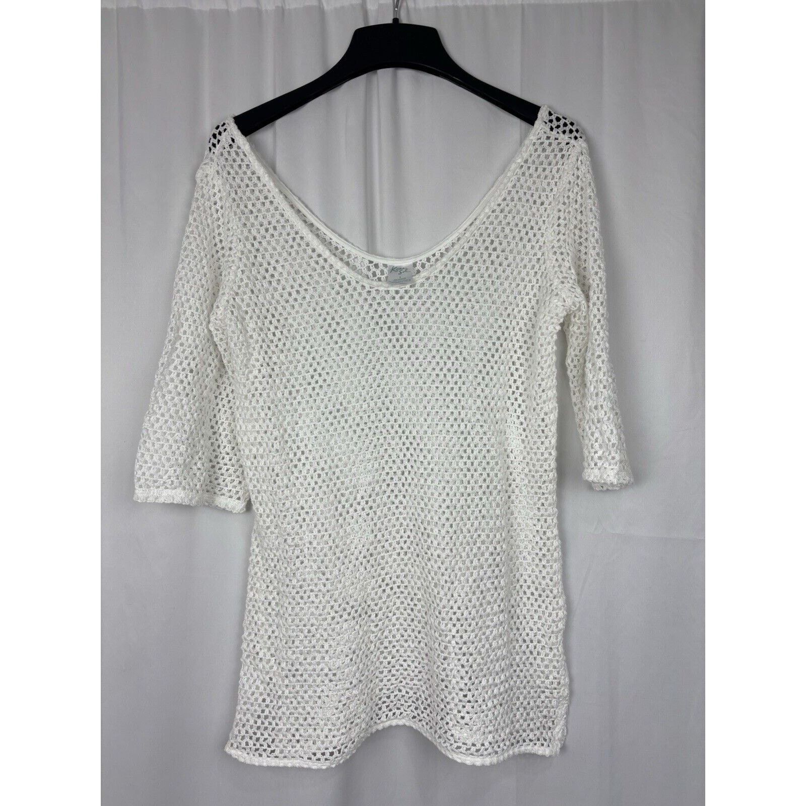 Target Basics Kona Sol Women's White Mesh Swimsuit Cover Up S Size ONE SIZE - 1 Thumbnail