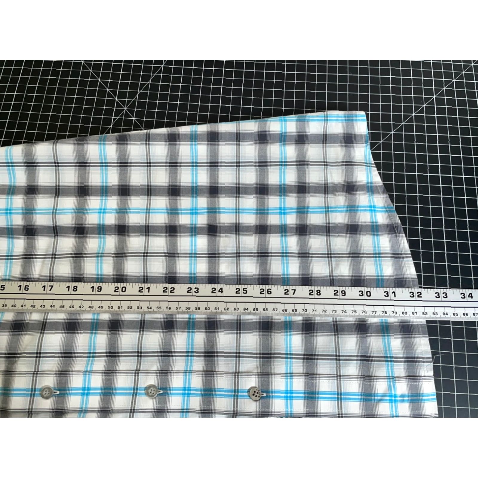 Ariat Ariat Pro Series Shirt Adult XL White Blue Gray Check Long Sleeve Workwear Size US XL / EU 56 / 4 - 6 Thumbnail