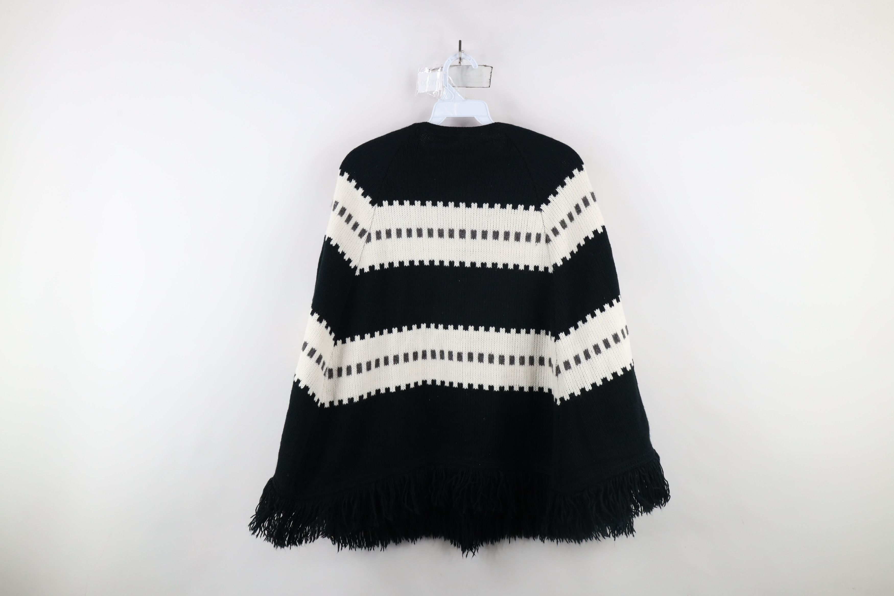 Vintage Vintage 60s 70s Boho Chic Mid Century Modern Sweater Cape Size ONE SIZE - 8 Thumbnail