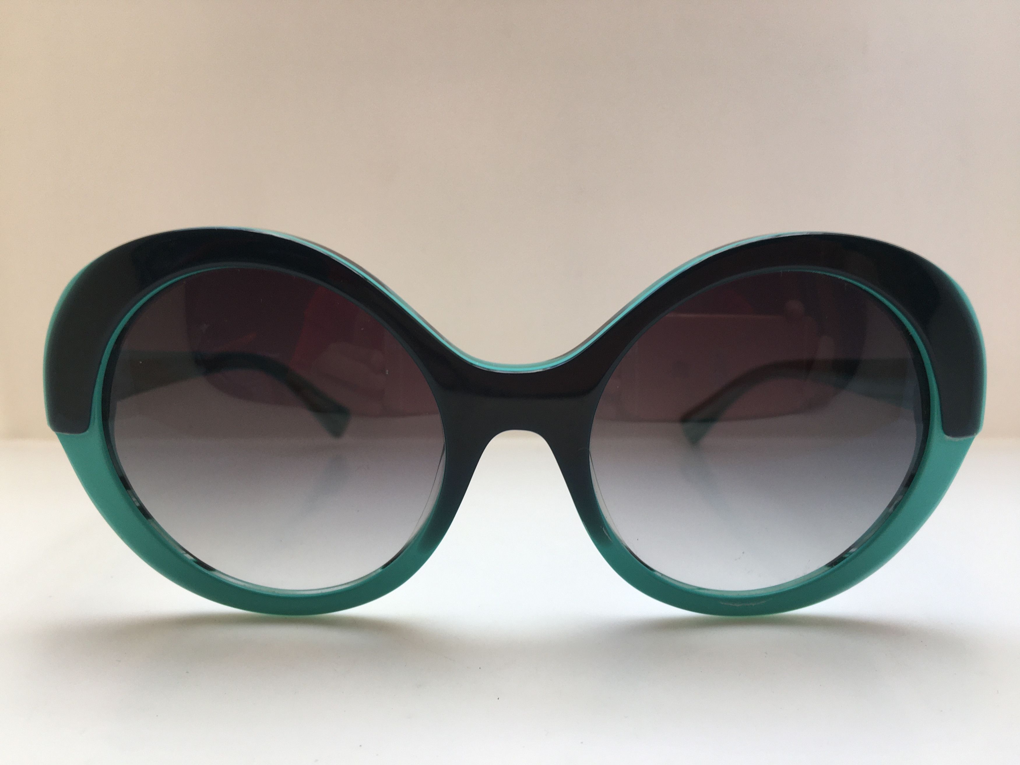 Other Handmade Blue Green Round Cateye Sunglasses Frame Diva Girls Size ONE SIZE - 1 Thumbnail