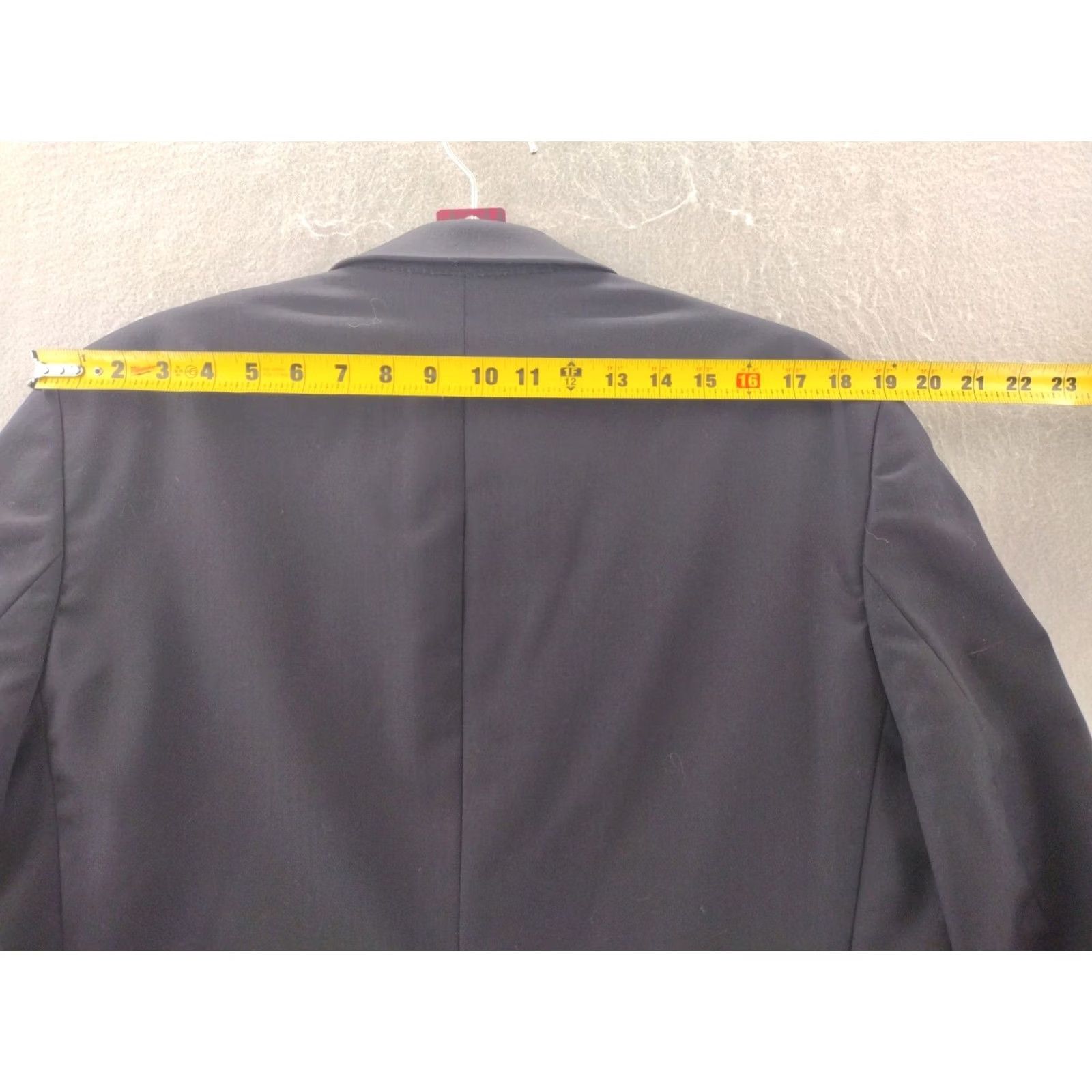 Ralph Lauren VINTAGE Ralph Lauren Blazer Mens 40R Wool Notch Lapel Two-Button Single-Breasted Blue Dress Sport Coat Size 40R - 4 Thumbnail