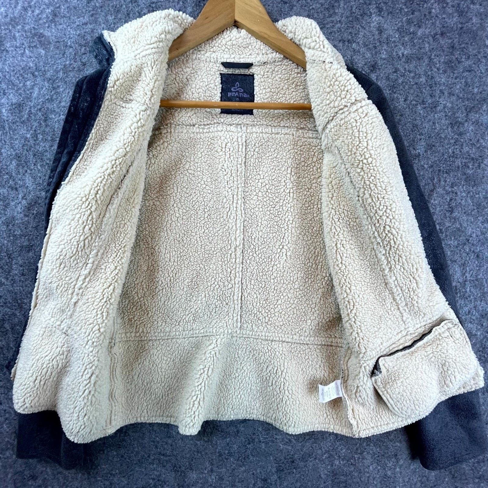 Prana prAna Esme Jacket Womens XS Sherpa Faux Suede Moto Shearling Size XS / US 0-2 / IT 36-38 - 8 Thumbnail