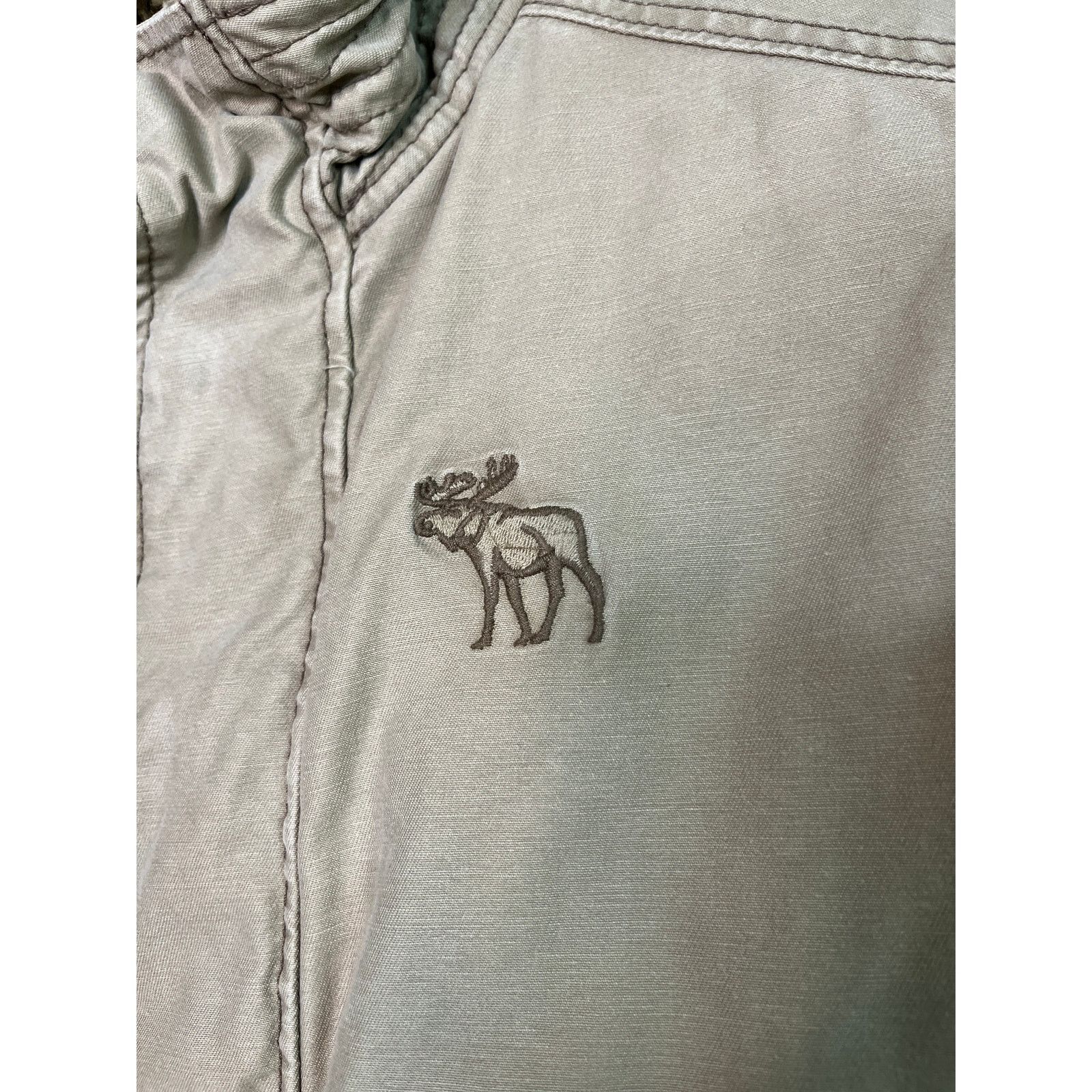 Abercrombie & Fitch 2000s Y2K Abercrombie & Fitch Khaki Adirondack Fur Jacket L Size US L / EU 52-54 / 3 - 4 Thumbnail