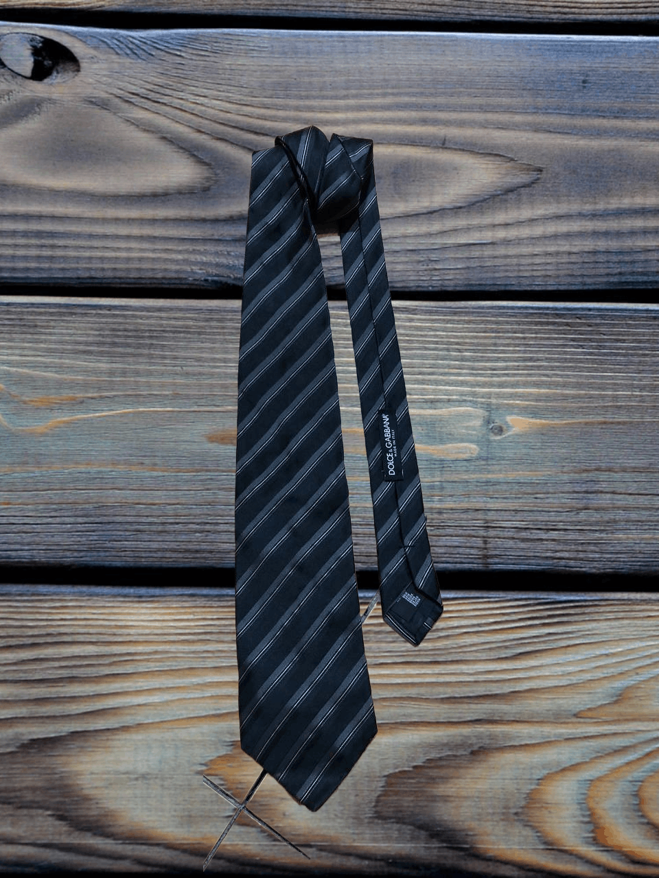 Dolce & Gabbana Dolce & Gabbana 100% Silk Neck Striped Tie Cravatta Italy Size ONE SIZE - 1 Thumbnail