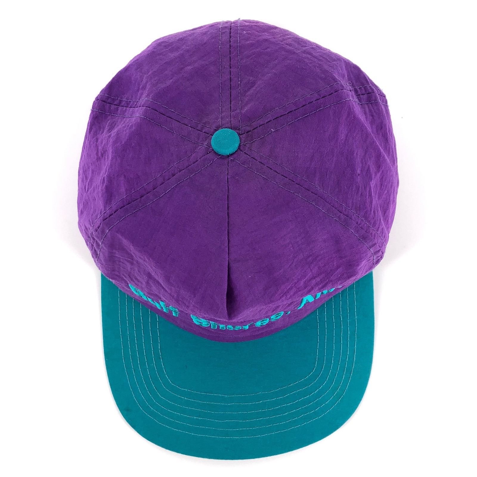 Vintage 90s two tone nylon hat Gulf Shores Alabama 1990s vintage Size ONE SIZE - 3 Thumbnail