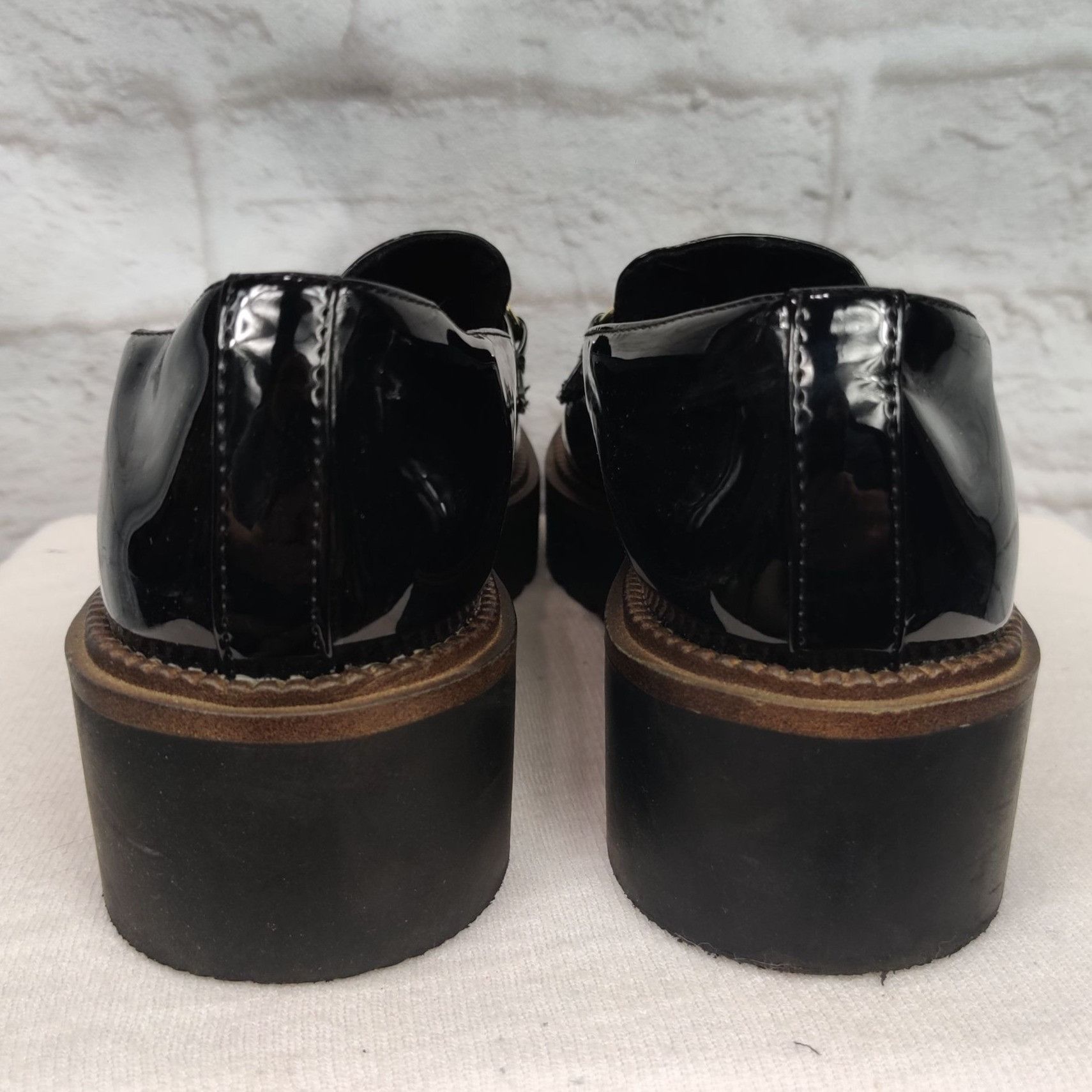 Other Giani Bernini Womens Loafers Mayaa Patent Leather Chunky Pla Size US 10 / IT 40 - 5 Thumbnail