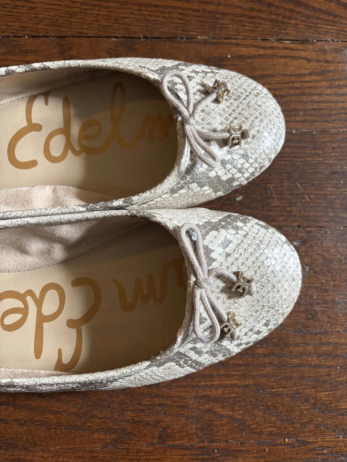 Designer EUC Sam Edelman Women's Snake Print Ballet Flats Size US 7.5 / IT 37.5 - 4 Thumbnail