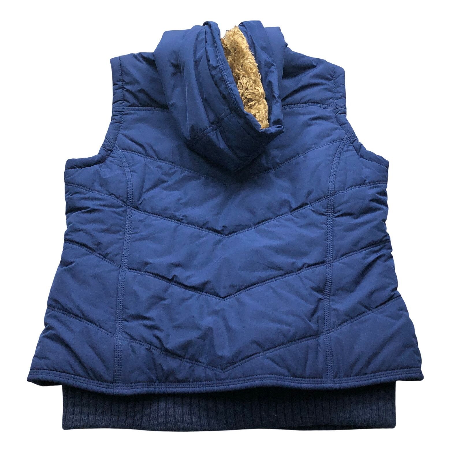 American Eagle Outfitters American Eagle Outfitters Quilted Vest Hoodie Womens M Blue Size M / US 6-8 / IT 42-44 - 4 Thumbnail