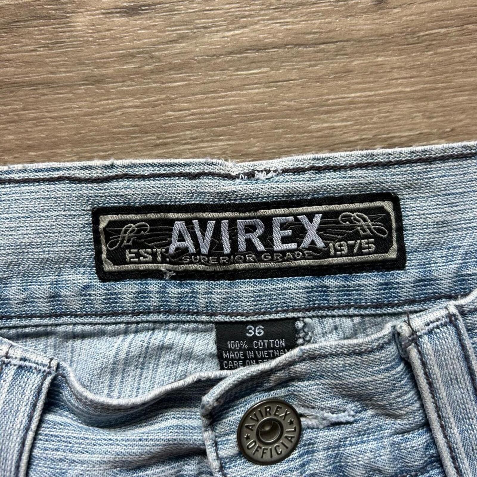 Avirex Vintage y2k Baggy Avirex blue denim jorts Size 36" Size US 36 / EU 52 - 5 Thumbnail