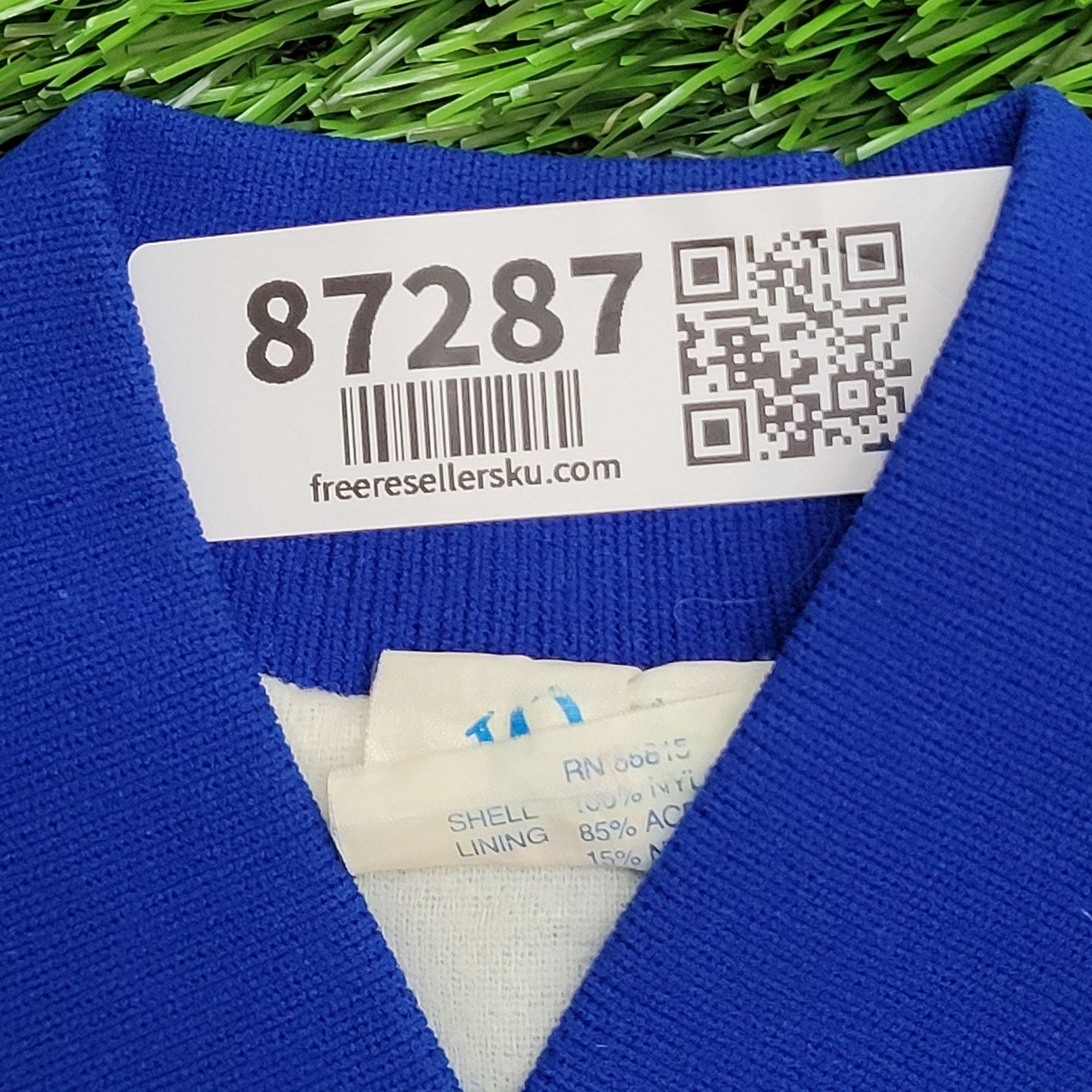 Vintage Vintage 90s Sussex-Wantage Jacket M 23x24 Blue Softball Boxy Size US M / EU 48-50 / 2 - 7 Thumbnail