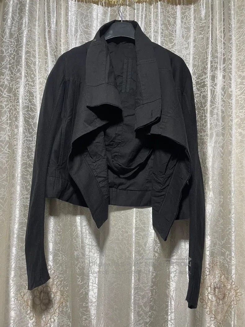 Rick Owens Rick Owens Women's Black Cropped Jacket. Size US S / EU 44-46 / 1 - 2 Thumbnail