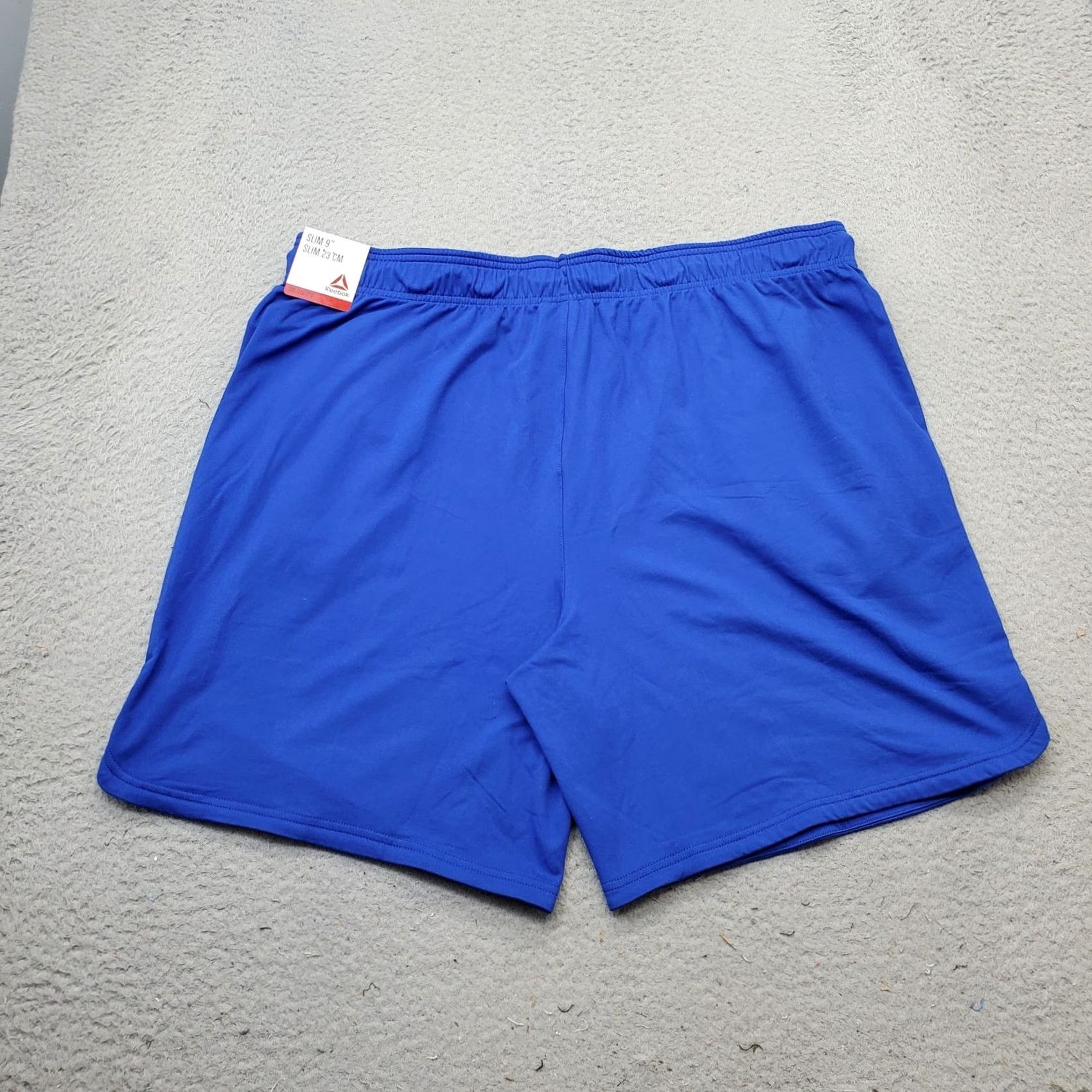 Reebok Reebok Activewear Shorts Mens 2XL Blue Slim Moisture Management Drawstring Waist Size US 39 - 2 Thumbnail