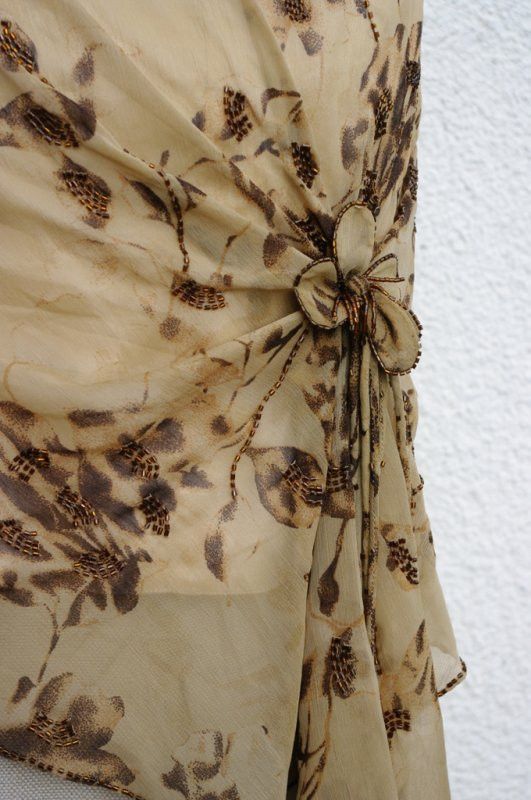 Other Vintage Y2K Avant Garde Beige Top Blouse Size L / US 10 / IT 46 - 5 Thumbnail
