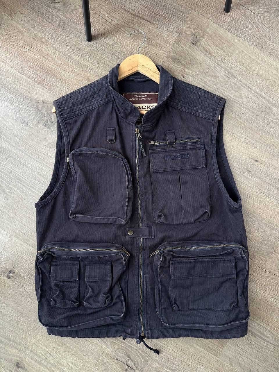 Japanese Brand × Vintage Vintage Japanese Slacks Distributed Faded West Pocket Jacket Size US M / EU 48-50 / 2 - 12 Thumbnail