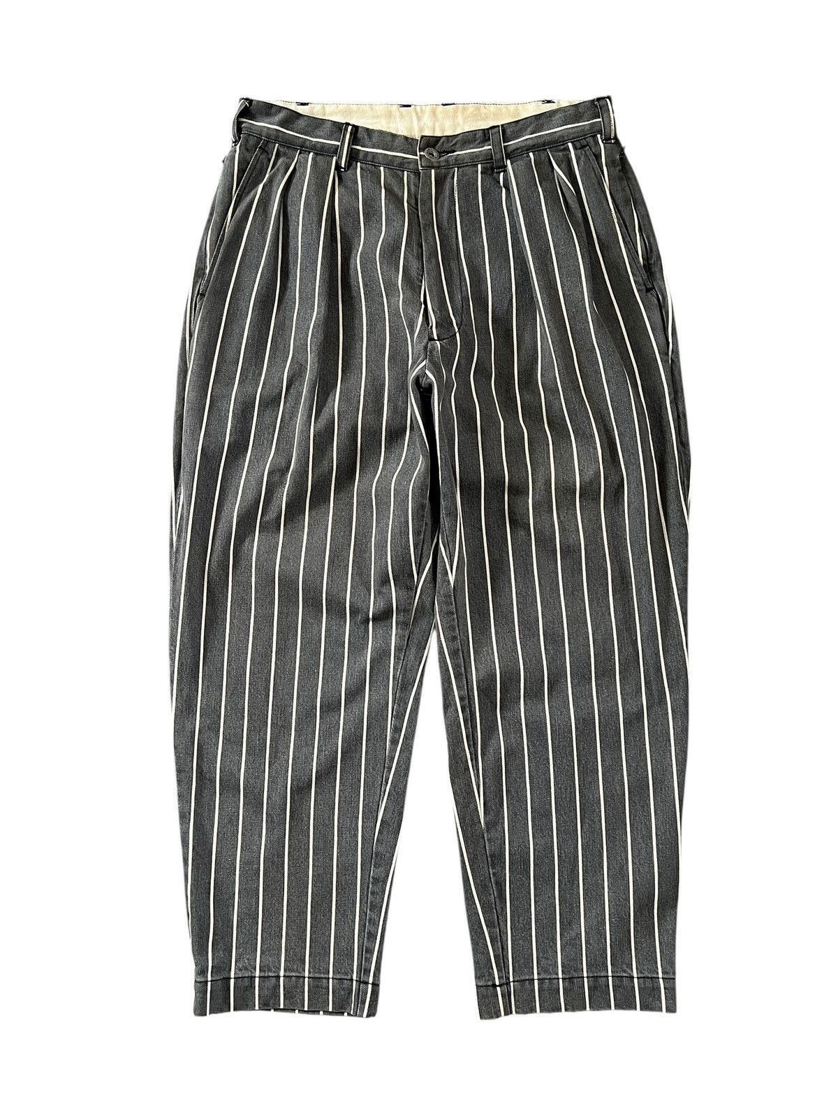 Beams Plus × Remi Relief Beams x Remi Relief Hickory Stripes Balloon Denim Pants Size US 31 - 1 Thumbnail