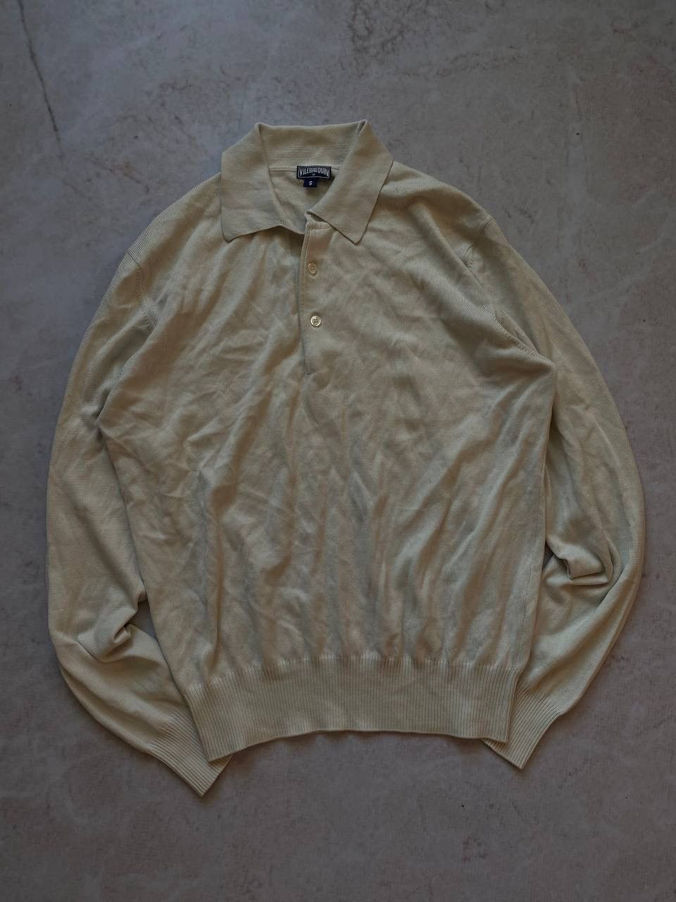 Vilebrequin × Vintage Vintage Vilebrequin Luxury Knit Longsleeve Button Up Size US S / EU 44-46 / 1 - 1 Thumbnail